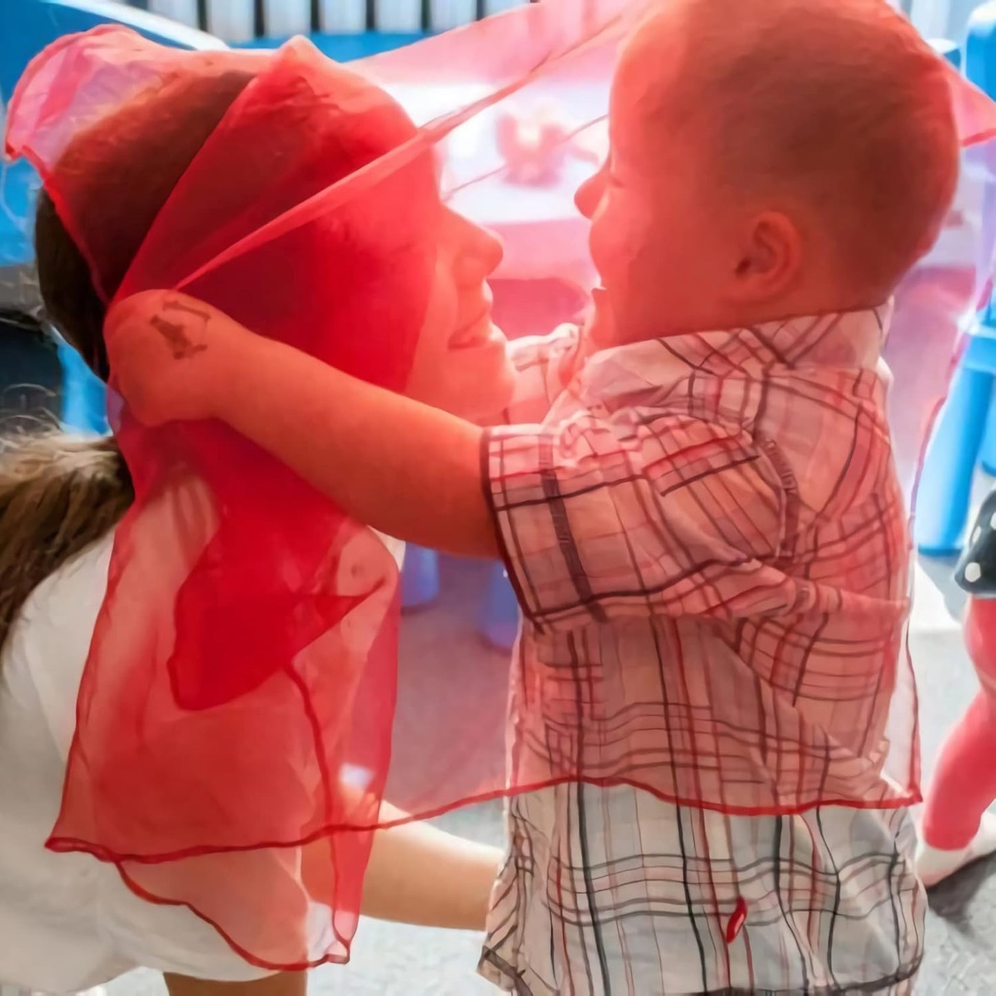 AIVIAI Juggling Scarves for Kids Play 24 Pcs Dance Music Scarfs Colorful Silk Actives Scarves Rhythm Band Scarves for Toddlers Children Movement(6 Colors)