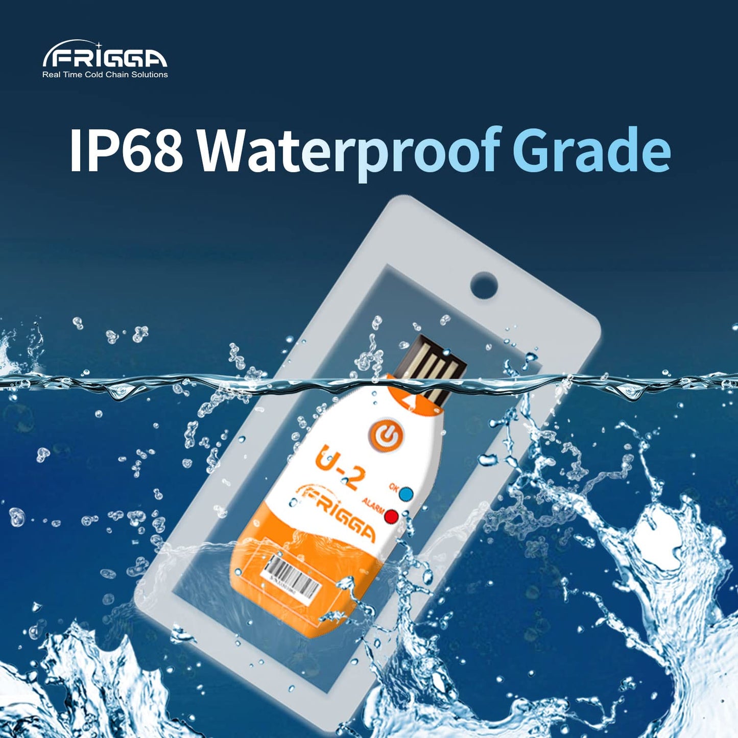 Frigga 5 Pack USB Temperature Data Logger Single Use Temperature Recorder 100 Days High Accuracy Thermometer Monitor 14400 Points with PDF CSV Report,U2