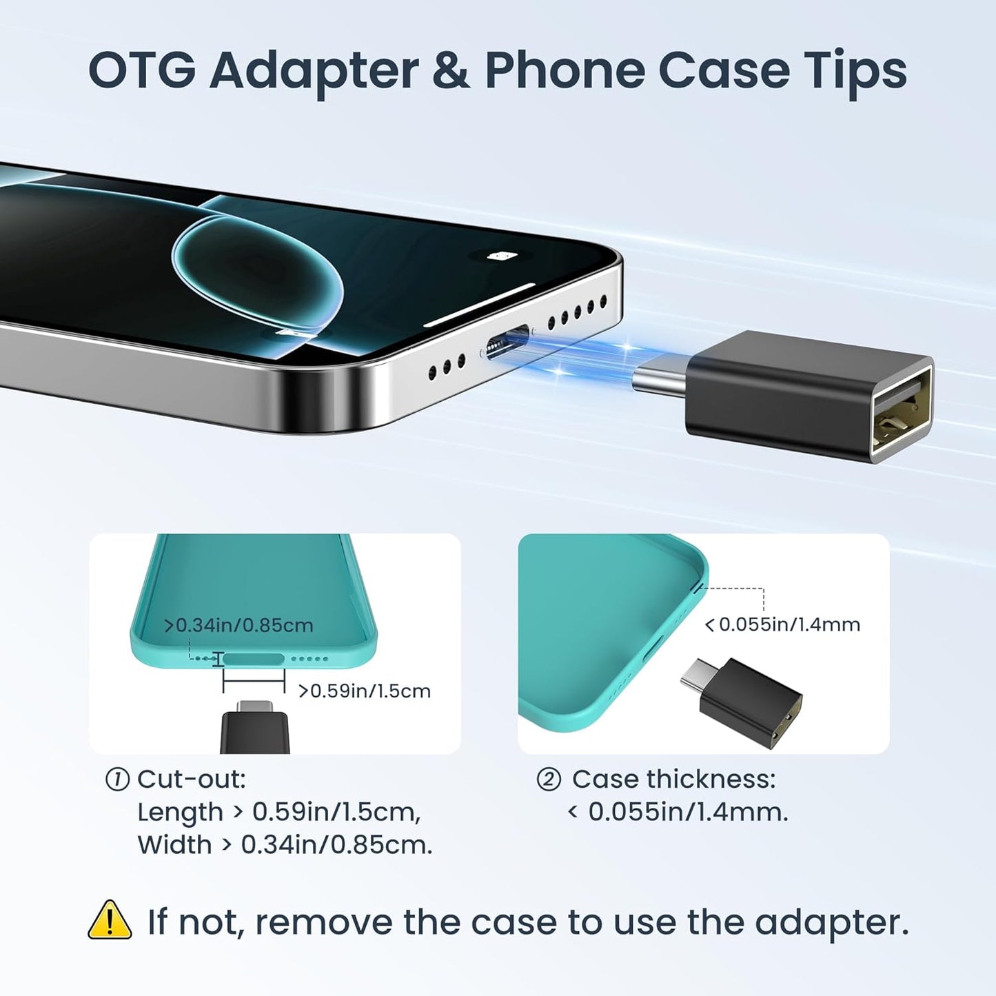 Elebase 4Pack USB to USB C Adapter with Type C Male to 3.0 Female Adaptor,Thunderbolt 4 to Type A OTG Converter for iPhone 16 15 14 Pro Max，Mouse,Keyboard,Samsung S25,iPad,iWatch 10 9,Car,AirPods