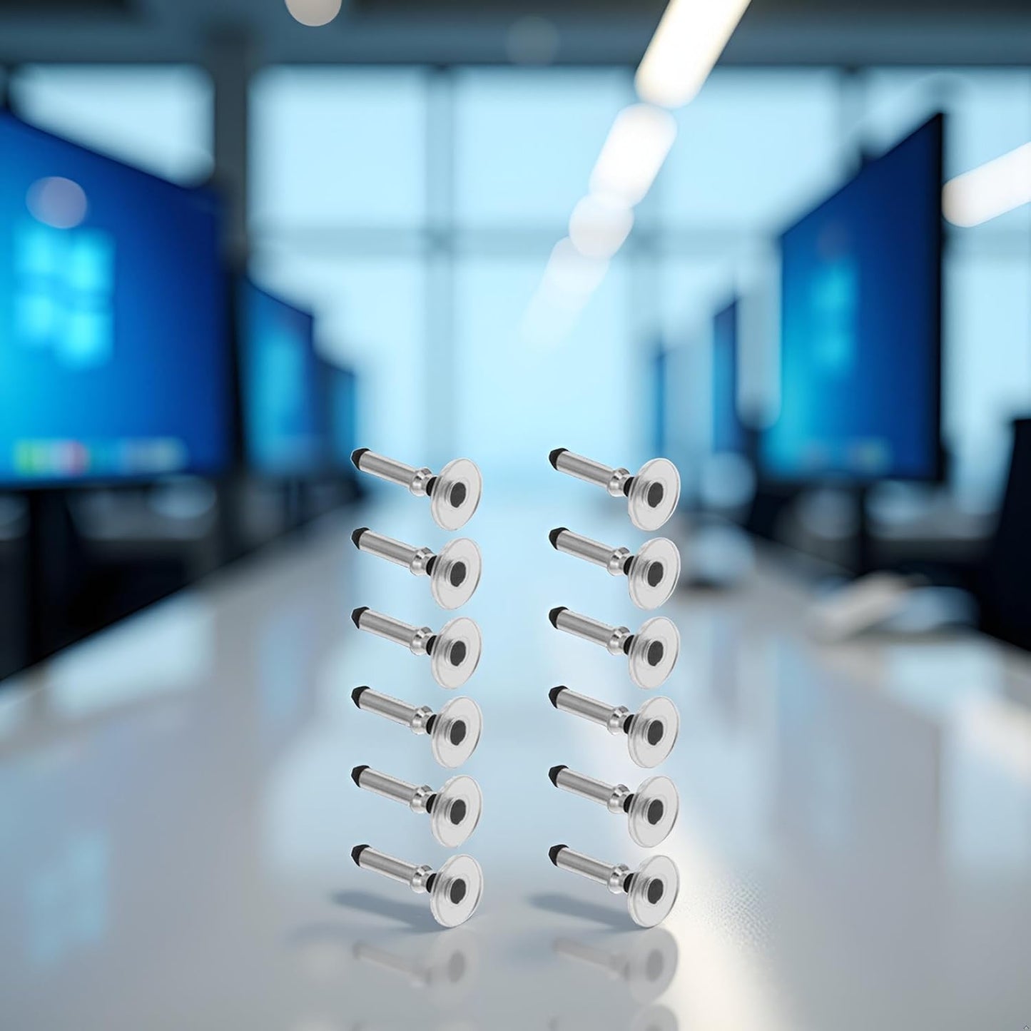 12 Pcs Silver Universal Stylus Replacement Disc Tips Round Shape Replaceable Stylus Pen for Touch Screen Stylus Pen Disc Tips,Stylus Pens, Cell Phones Accessories