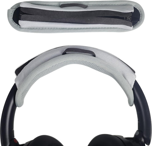Adhiper Universal Headphone Headband Cover for Sony Beats Bose Soundcore HyperX ATH Skullcandy JBL Jabra, Headband Cover Protector for Sony XM6, XM5, XM4 & Beats Studio Pro/Solo4 Headphones - Gray