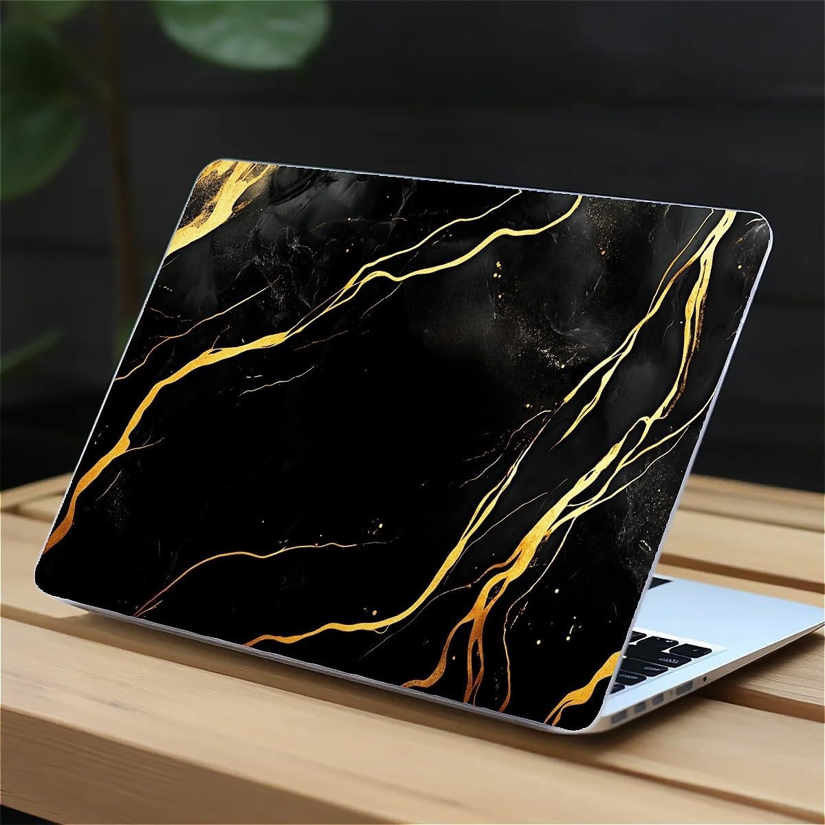 Compatible with MacBook Air 13.3 13.6 Inch Case 2022 2021 2020 2019 Plastic Hard Shell Case Cover,13.3 Air (A1932/A2179/A2337), Black Marble