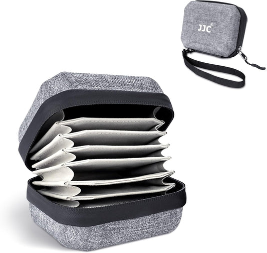 JJC Hard Shell Lens Filter Pouch Case for 10 Circular Filters Up to 67mm, Dustproof & Water-Resistant Camera Lens Filter Storage Wallet for ND UV CPL Filter