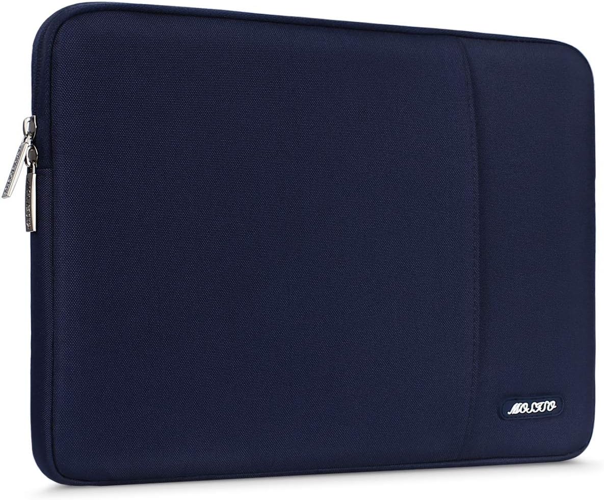 MOSISO Laptop Case 14 inch, 14 inch Laptop Sleeve Compatible with HP Lenovo Dell ASUS Acer, HP Stream, Dell Latitude, Lenovo IdeaPad, Polyester Vertical Computer Sleeve Bag with Pocket, Navy Blue