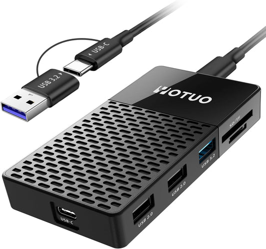 External Solid-State Drive 2TB, Up to 1050MB/s, USB-C Portable SSD with All-in-One Multi-Port USB 3.2 Hub and SD/TF Card Reader Docking Station with iPhone/PC/Laptop/Mac/Windows/Android/iOS.