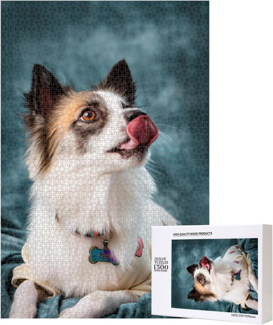 Custom Puzzle, Personalized Puzzle for Photos, Customized Puzzle 120/200/300/500/1000/1500 Pieces for Family, Christmas, Pet, Birthday, Wedding Gift