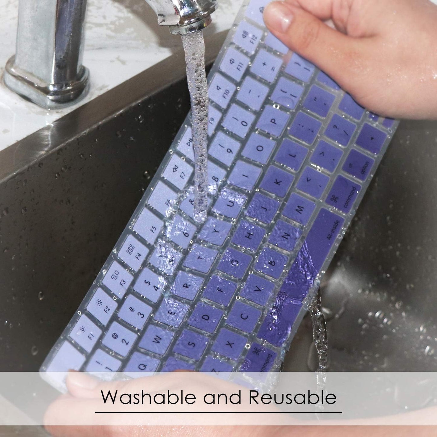 Allinside Ombre Deep Purple Cover for Apple Magic Keyboard (MLA22LL/A) with US Layout