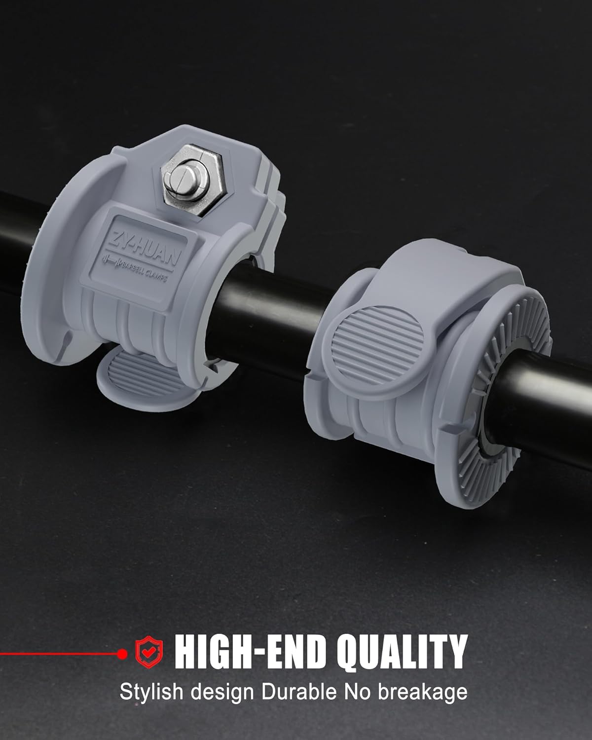 Barbell Clips 1 Inch Quick Release Weight Clamps 0.9-1.18inch Multi-Size Adjustable Olympic Clamps for Bars