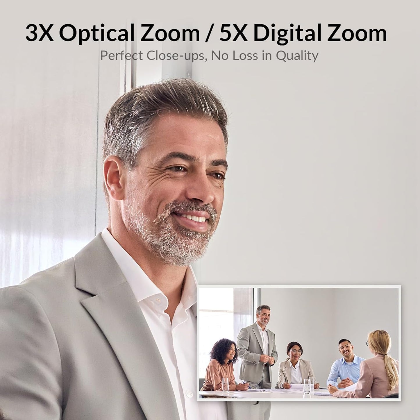 4K Conference Room Camera System, AI Auto-Tracking PTZ Camera 3x Optical/5x Digital Zoom with Bluetooth Speakerphone Set, 120° Wide-Angle, 16-Foot Mic Pickup, for Zoom YouTube Teams OBS and More
