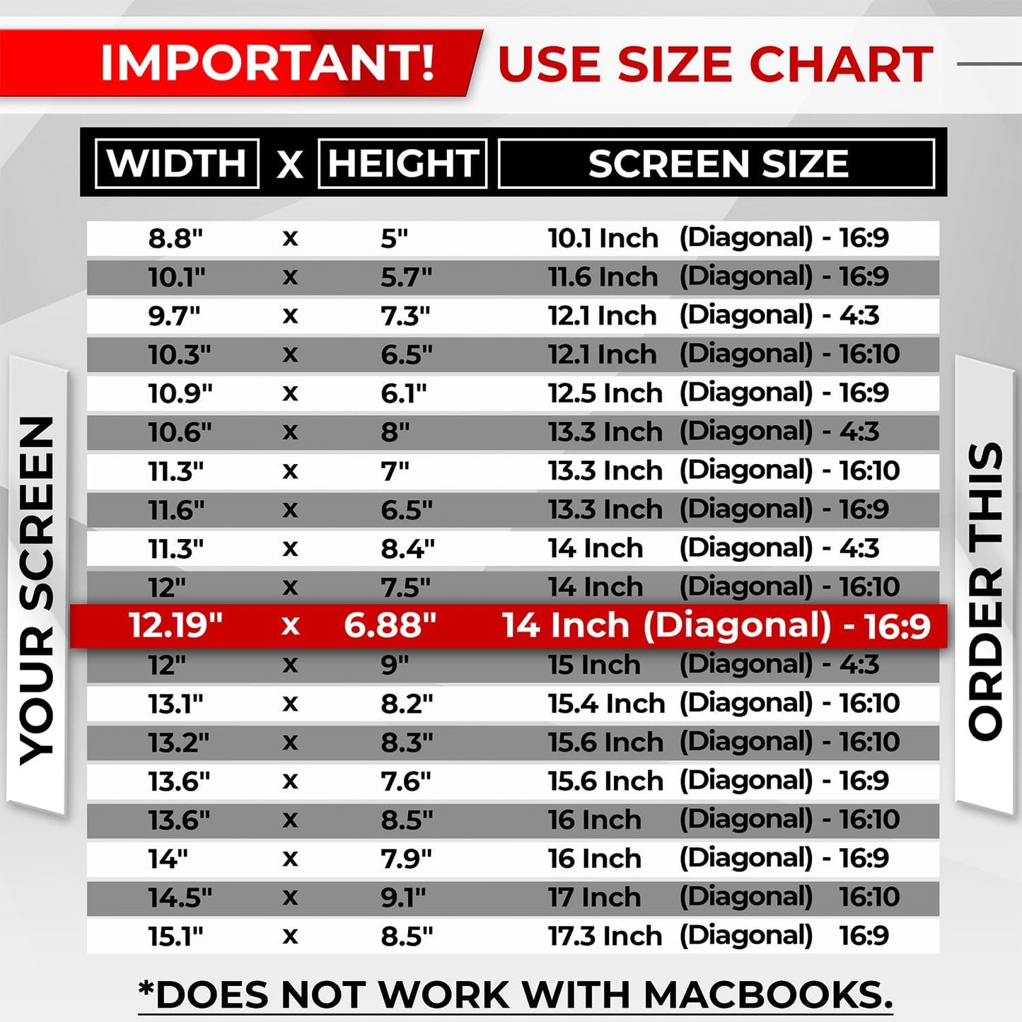 Magnetic Laptop Privacy Screen 14 Inch 16:9 - Removable Computer Privacy Filter Shield and Protector