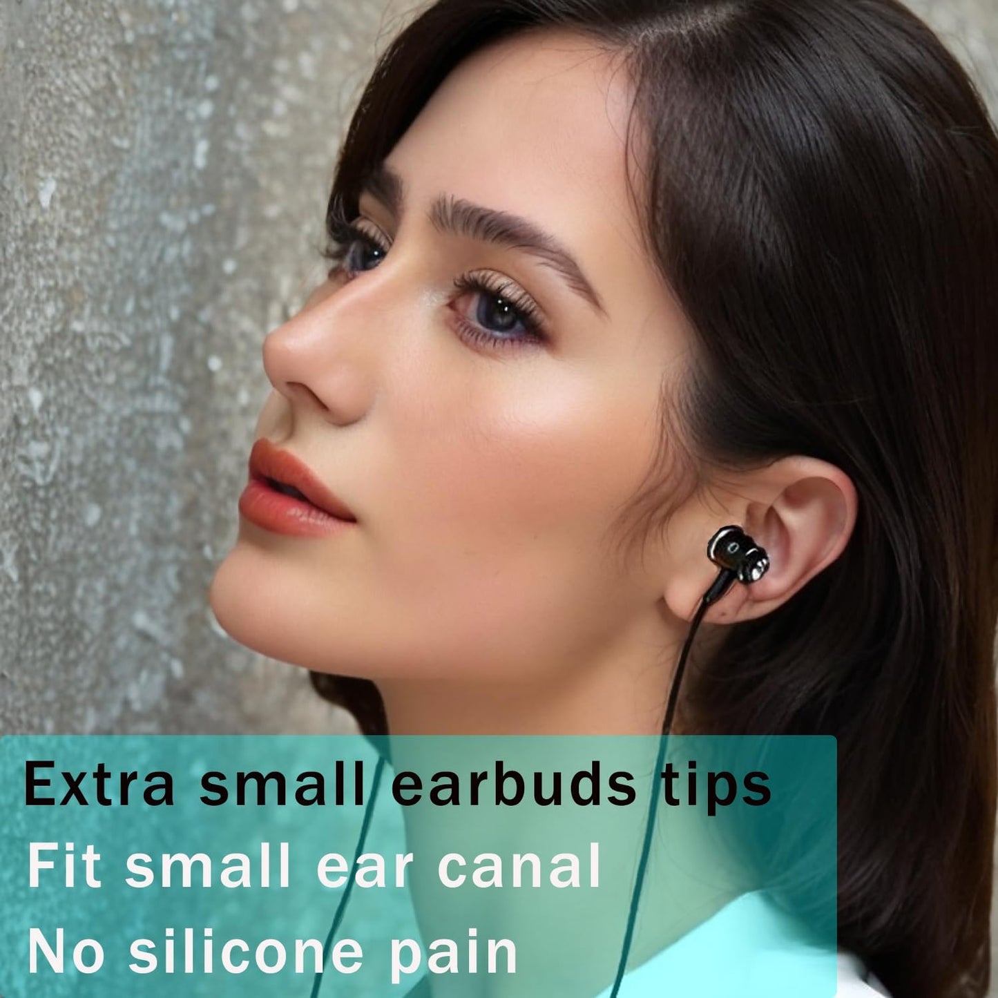 8 Pairs Extra Small Earbuds Tips, Silicone Ear Tips Universal, Silicone Earbud Tips Replacement Transparent