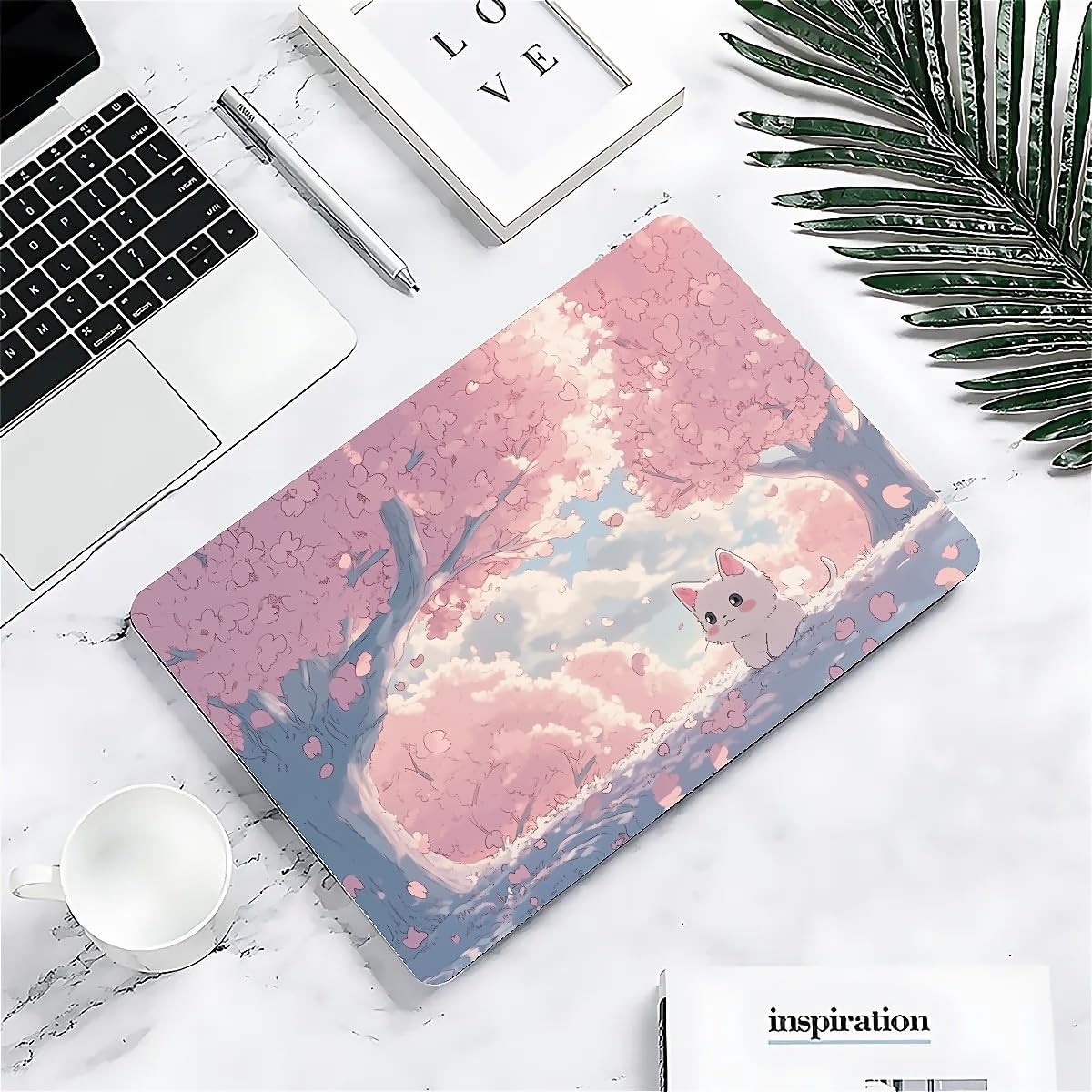 Compatible with MacBook Air 13.3 13.6 Inch Case 2022 2021 2020 2019 Plastic Hard Shell Case Cover,13.6 Air (A2681) M2 2022, Cute Cat