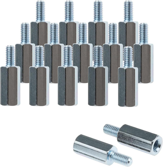 Kado Wall Mount Spacer Adapter Set for Desktop/Portable Monitor, 16pcs M4x14mm Hex Stainless Steel Standoff Spacer Screw Nut Bolt Motherboard Prototyping Accessories for PCB, Computer & Circuit Board