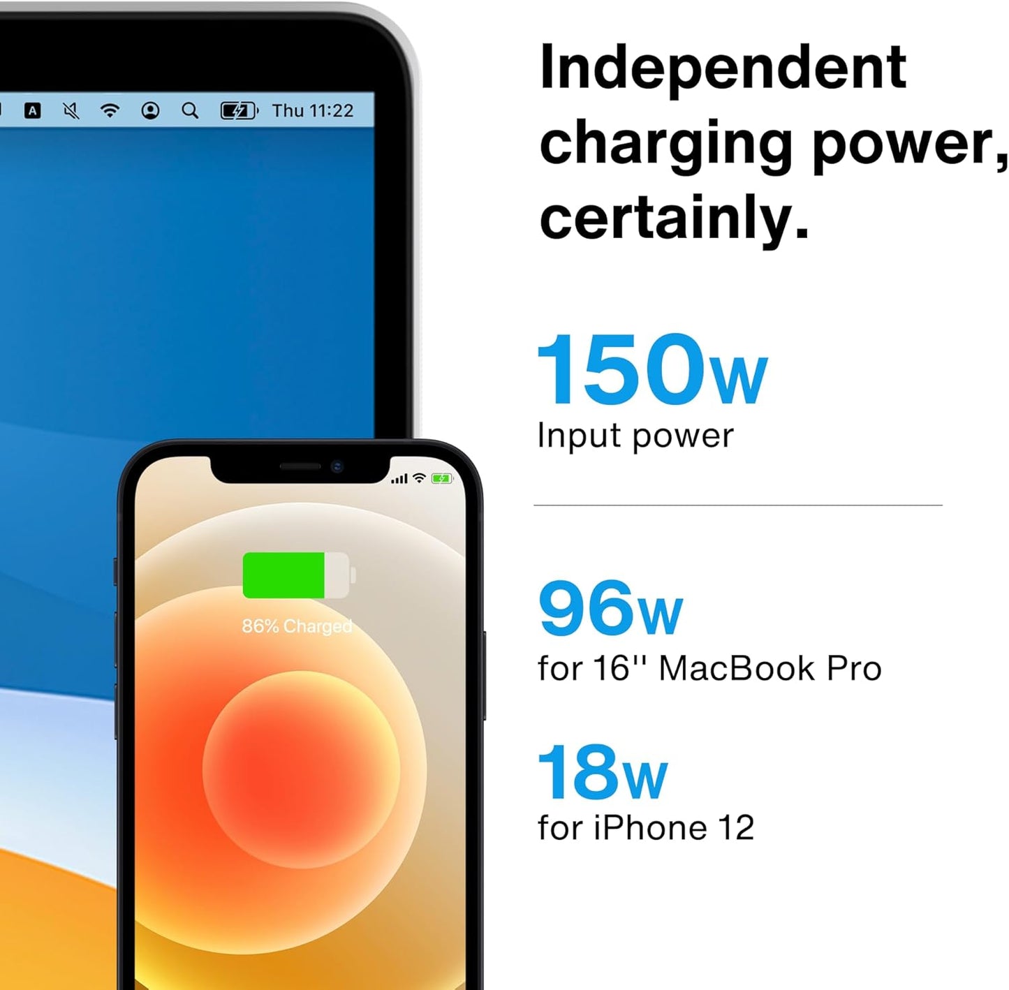 iVANKY FusionDock 1 M4 MacBook Pro Docking Station with 150W Power Adapter, 12-in-2 Dual 4K@60Hz Monitor Dock for MacBook M1/M2/M3 Pro/Max Display Dock 2HDMI 2.0, 96W PD, 6 USB, Ethernet SD/TF Audio