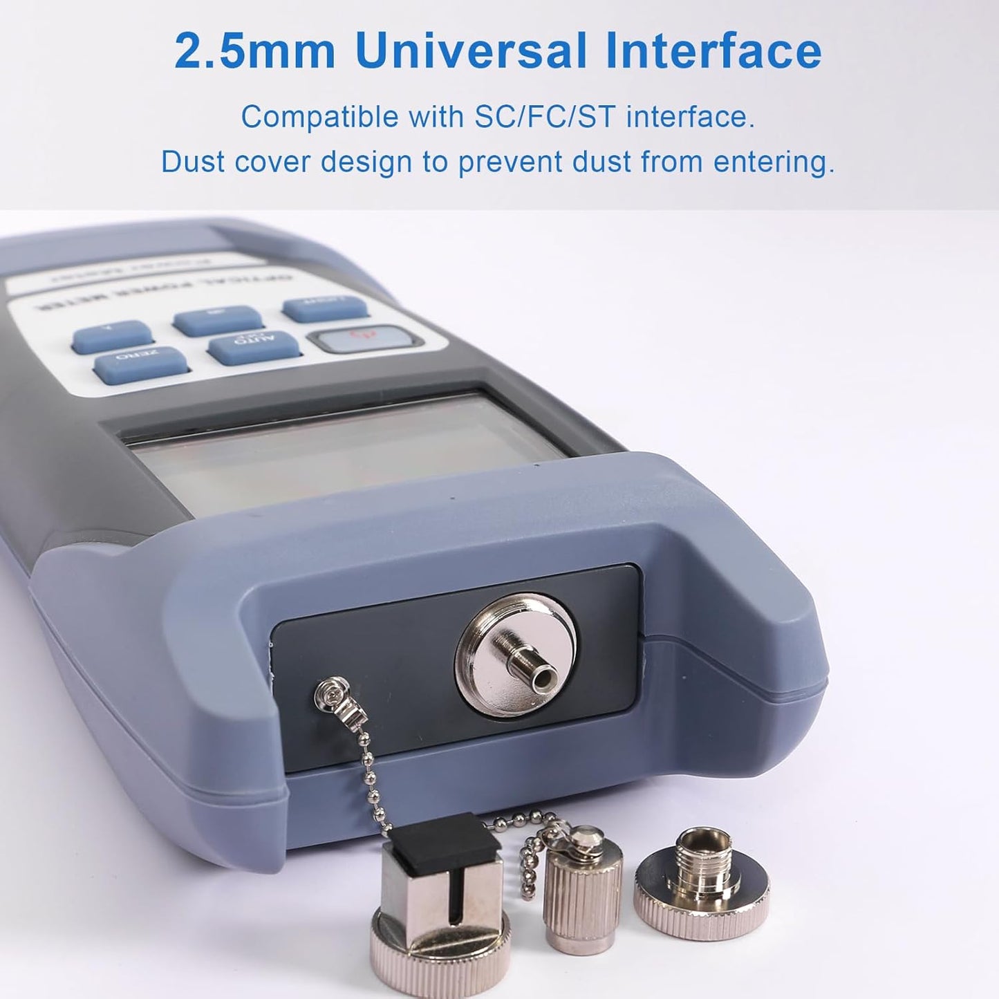 Fiber Optic Tools Cable Tester FC SC Power Meter & 2.5mm 30mV Visual Fault Locator with Sc, Fc Connector and Shoulder Toolkit