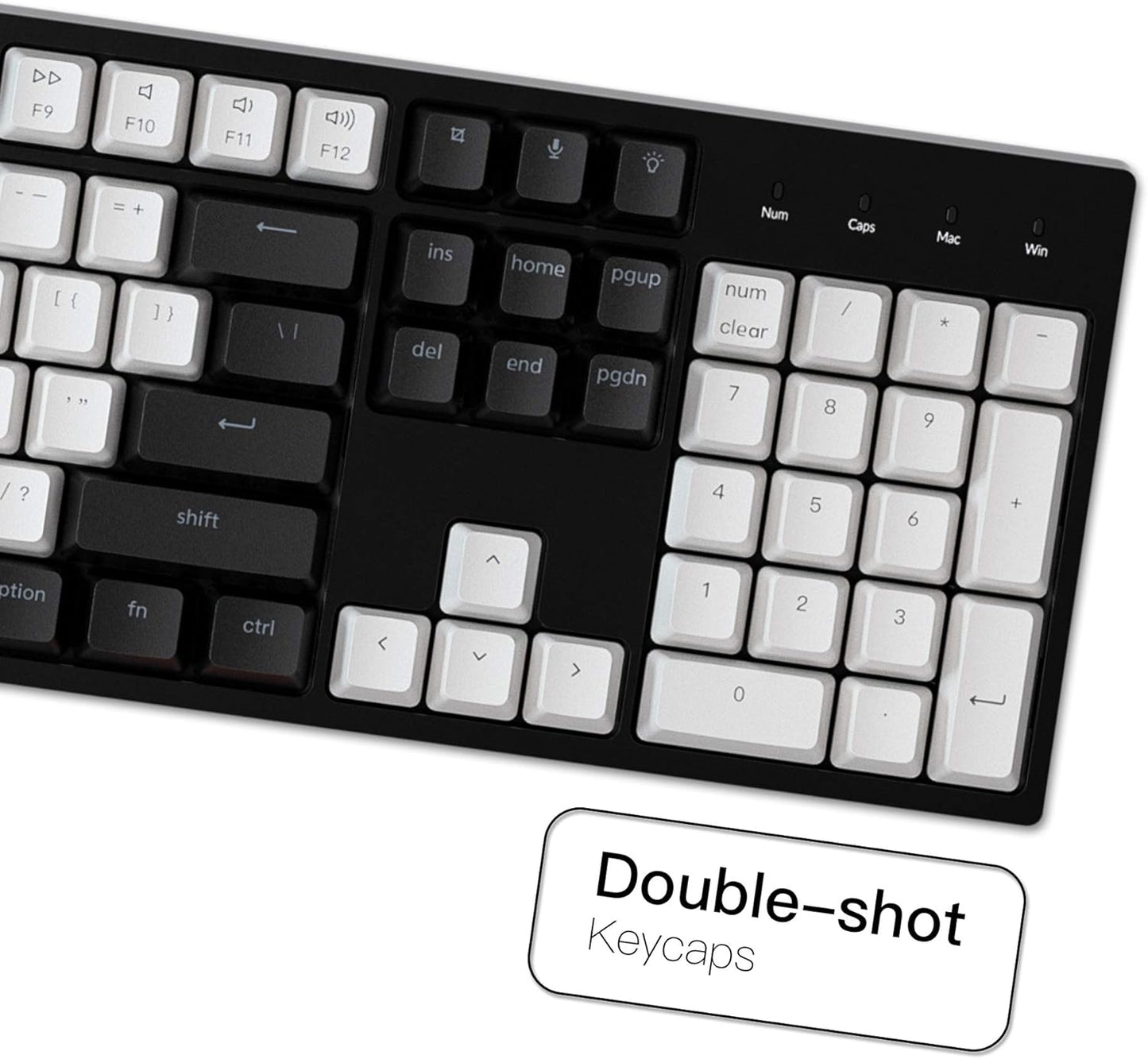 Keychron C2 Full Size 104 Keys USB Type-C Wired Mechanical Gaming Keyboard for Mac Layout, Gateron G Pro Red Switch/RGB Backlight/Double-Shot ABS keycaps Computer Keyboard for Windows Laptop PC