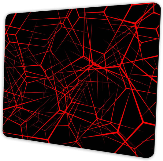 Abstract Lines Mouse Pad Personalized Design, Non-Slip Surface, Rubber Base, Small Office Desk Pad for Computers and Laptops