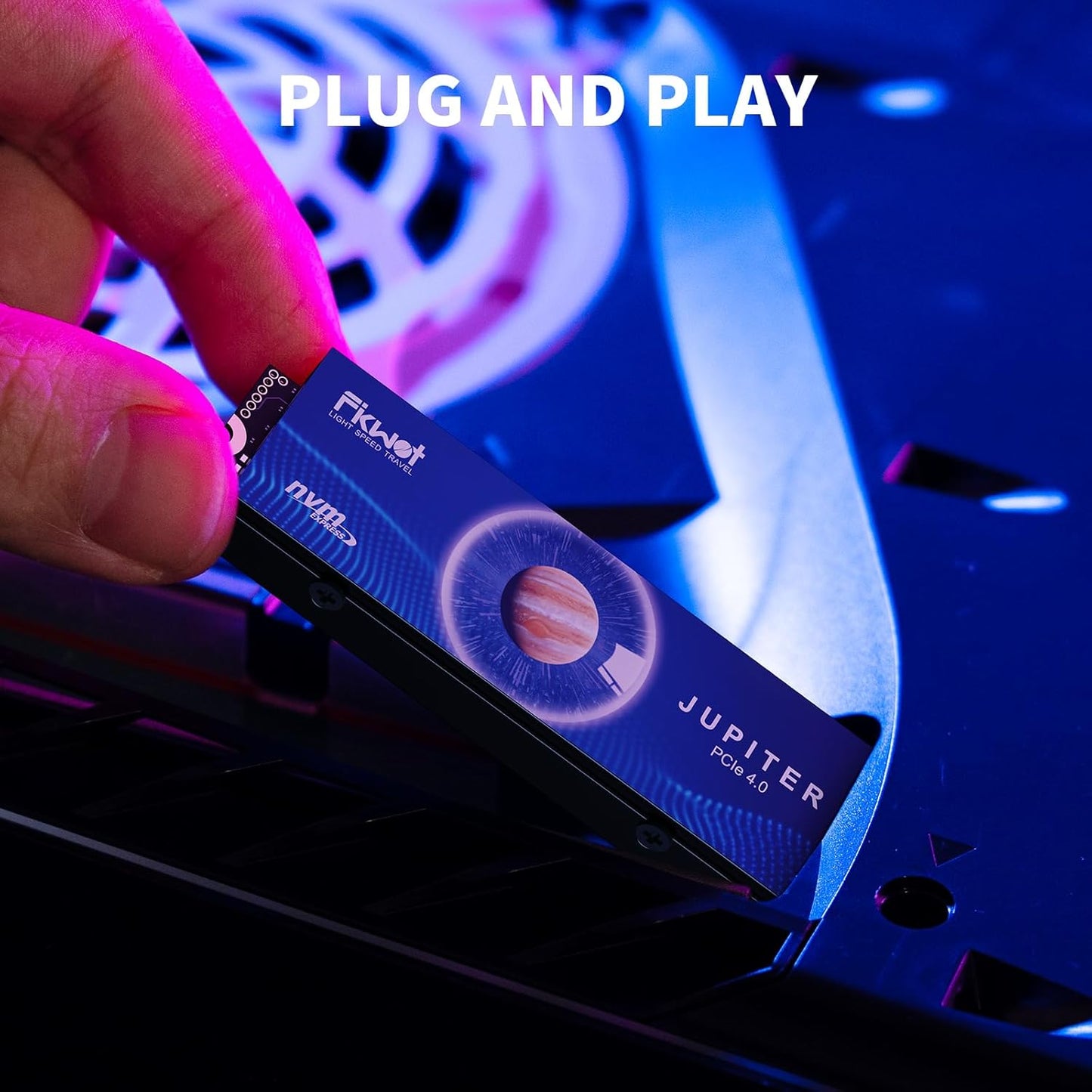 FX910 2TB M.2 NVMe SSD for PS5&PC, PCIe Gen4 2280 Gaming SSD with Heatsink, Up to 7300MB/s, Internal Solid State Drive