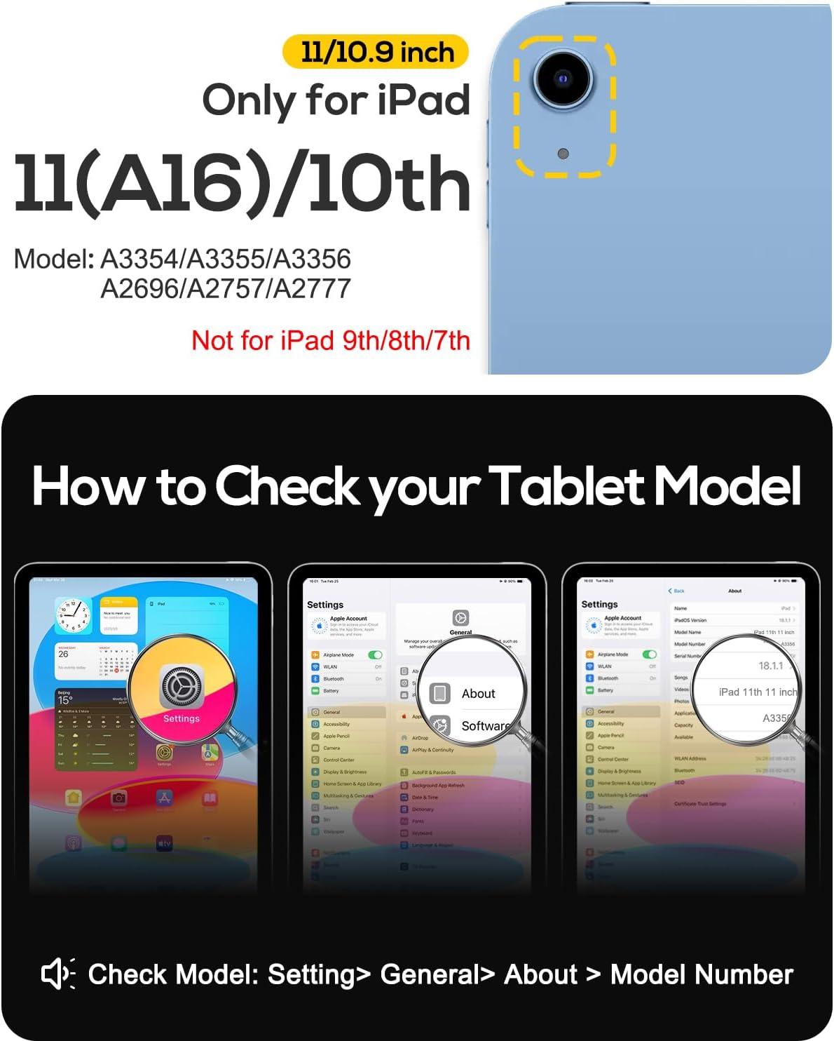 BRAECN Case for iPad (A16) 11th/10th Generation 11”/10.9'' 2025/2022-Heavy Duty Silicone Cover with Screen Protector/Pencil Holder/Rotating Handle Grip/Kickstand/Shoulder Strap, Cornflower Blue