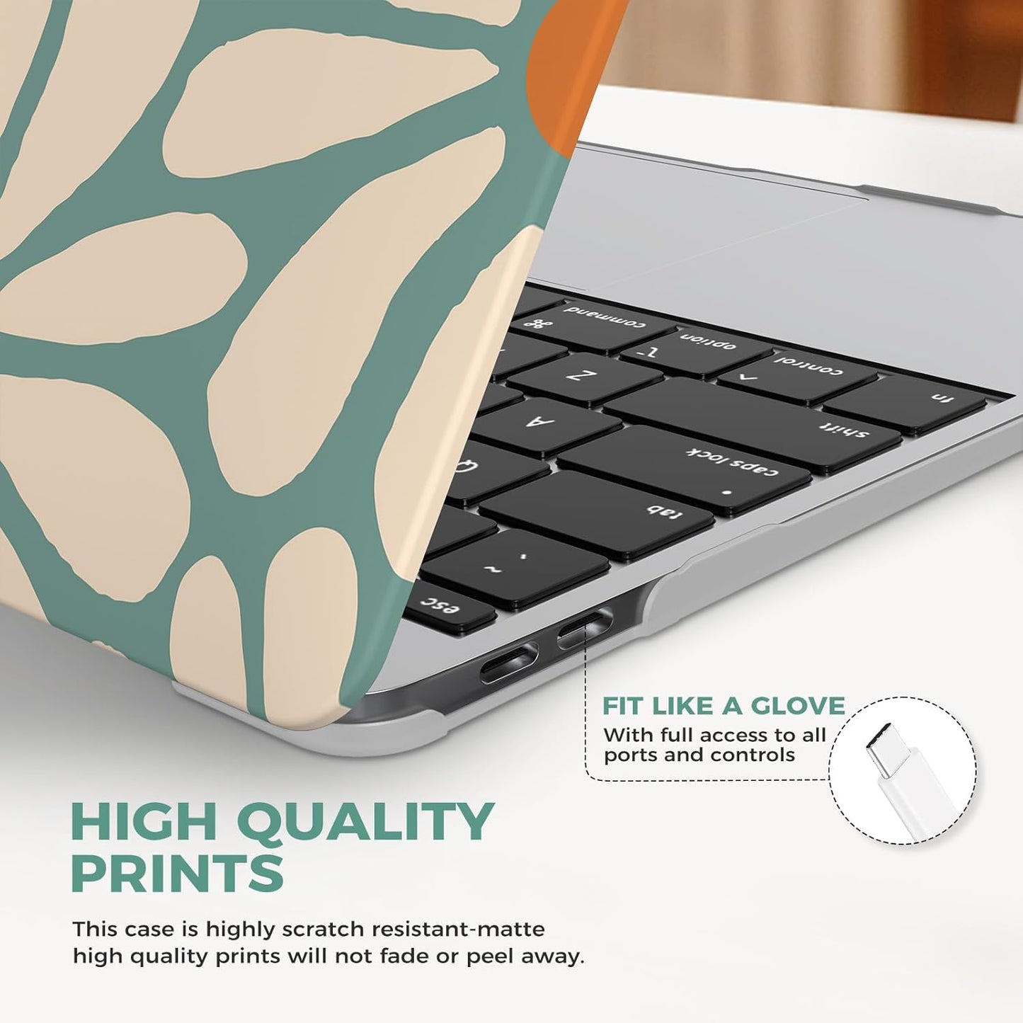 iCasso for MacBook Air 13 inch Case 2020 2019 2018 Release A2337 M1 A2179 A1932, Cute Flower Hard Shell Protective Case for MacBook Air 13.3 inch & Keyboard Cover & Screen Film, Daisy Green