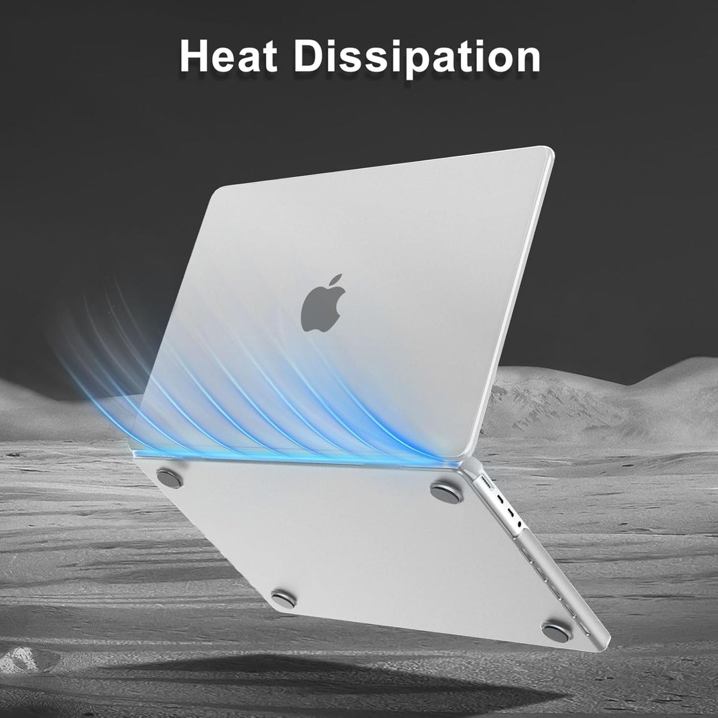 MOSISO Compatible with MacBook Pro 16 inch Case 2025 2024 2023 2022 2021 M4 M3 M2 M1 A3403 A3186 A2991 A2780 A2485, Natural Original Color Hard Case&Keyboard Cover&Screen Film&Type C, Frost Clear