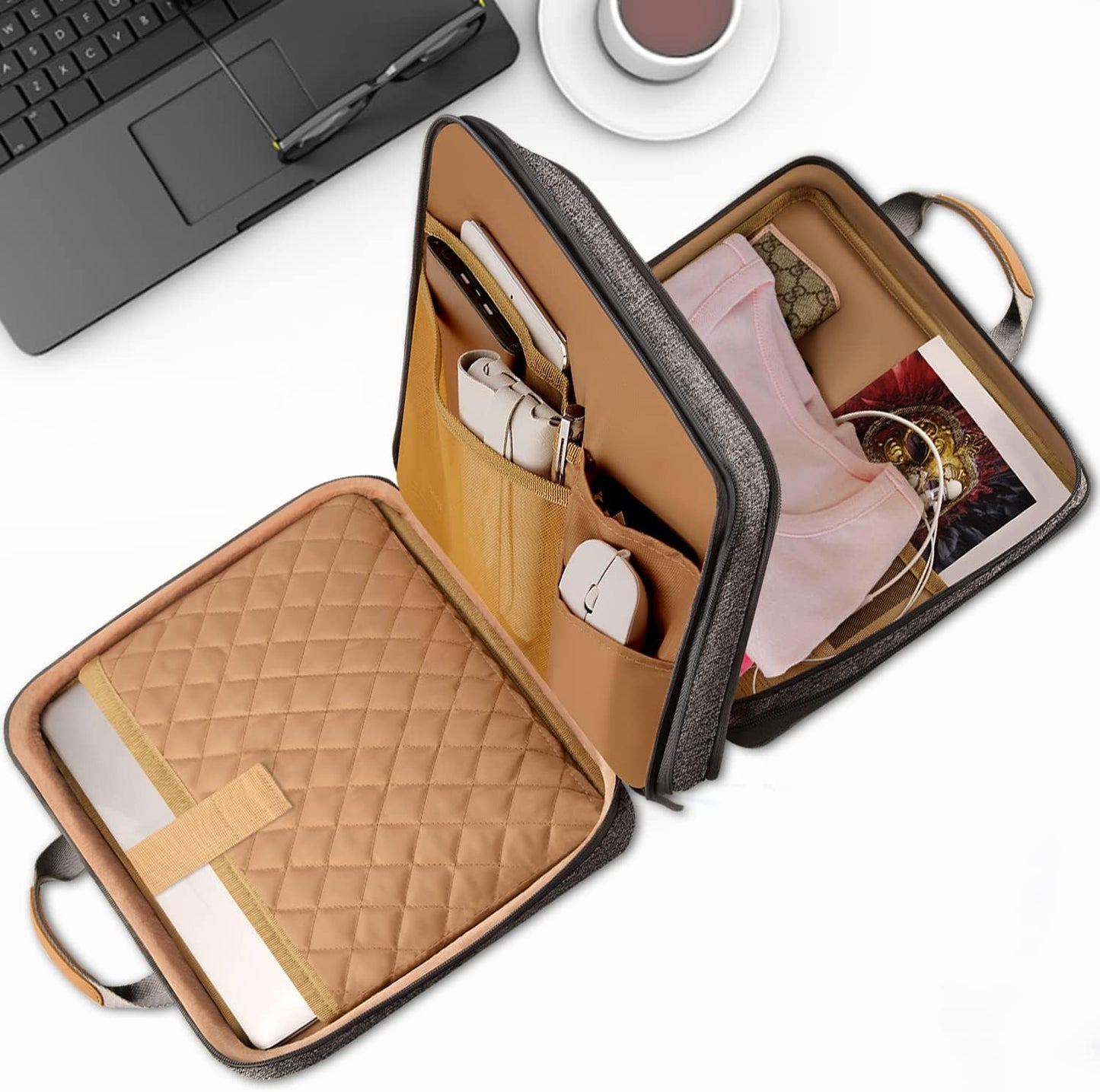 ZINZ Slim Expandable 13 13.3 13.6 14 Laptop Case Sleeve Compatible with MacBook Air/Pro 13-14 M1 M2 M3 2021-2023 Pro/Max,13.5 Surface Laptop 4/3,D01G01