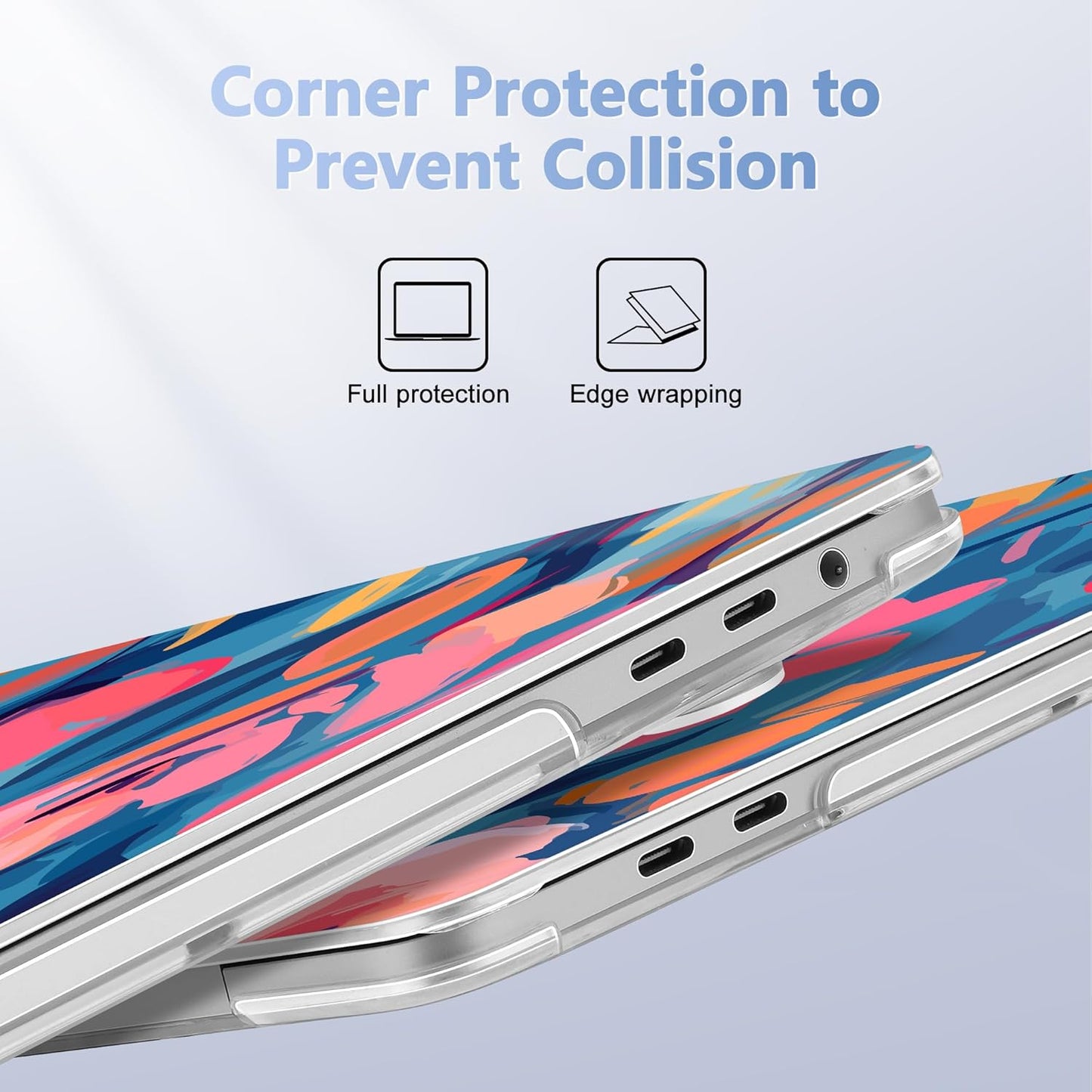 for MacBook Pro 16 inch Case 2019 2020 Release Model A2141, Plastic Hard Shell Cover with Keyboard Cover & Screen Protector for MacBook Pro 16 inch with Touch Bar & Touch ID, Flowers Print