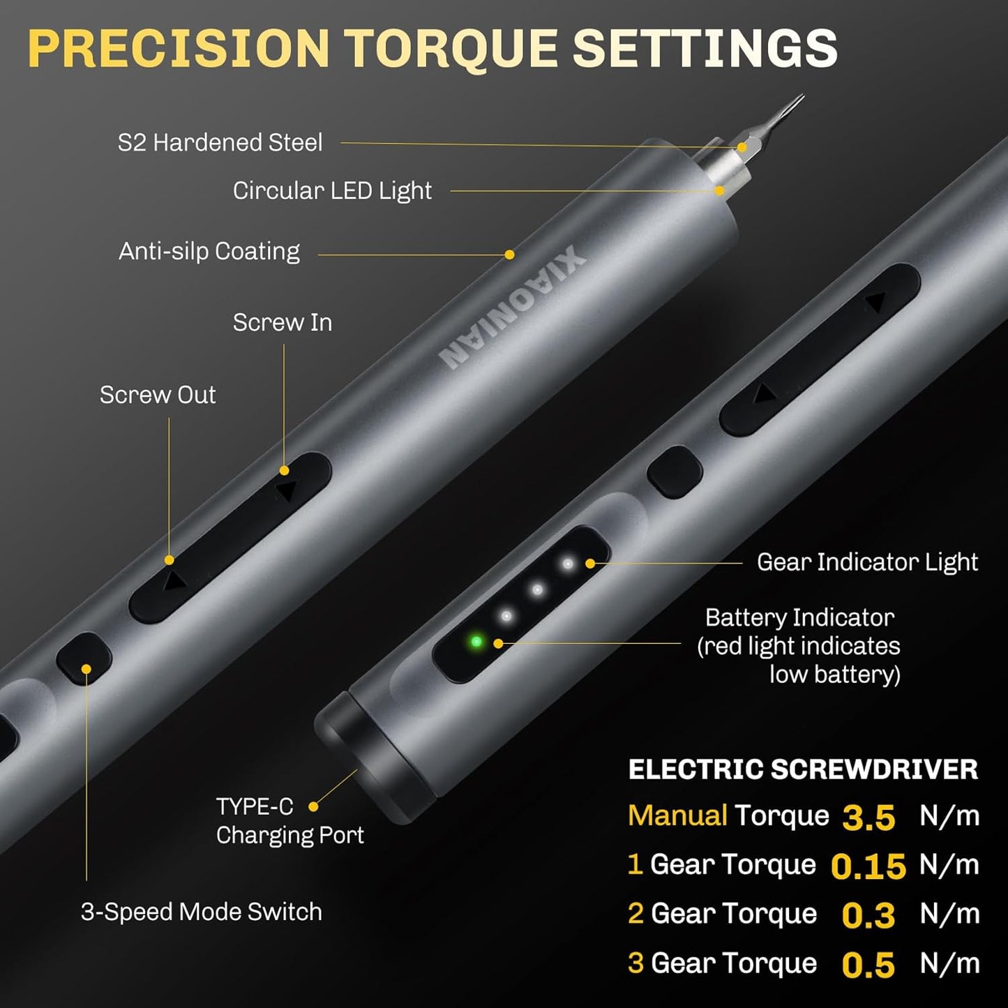 3.7V Precision Electric Screwdriver Set,50 IN 1 Small Power Magnetic Storage Mini Electric Screwdriver Cordless Set USB Charging Repair Tool Kit for Electronics Laptop Phone Camera Glasses Watch