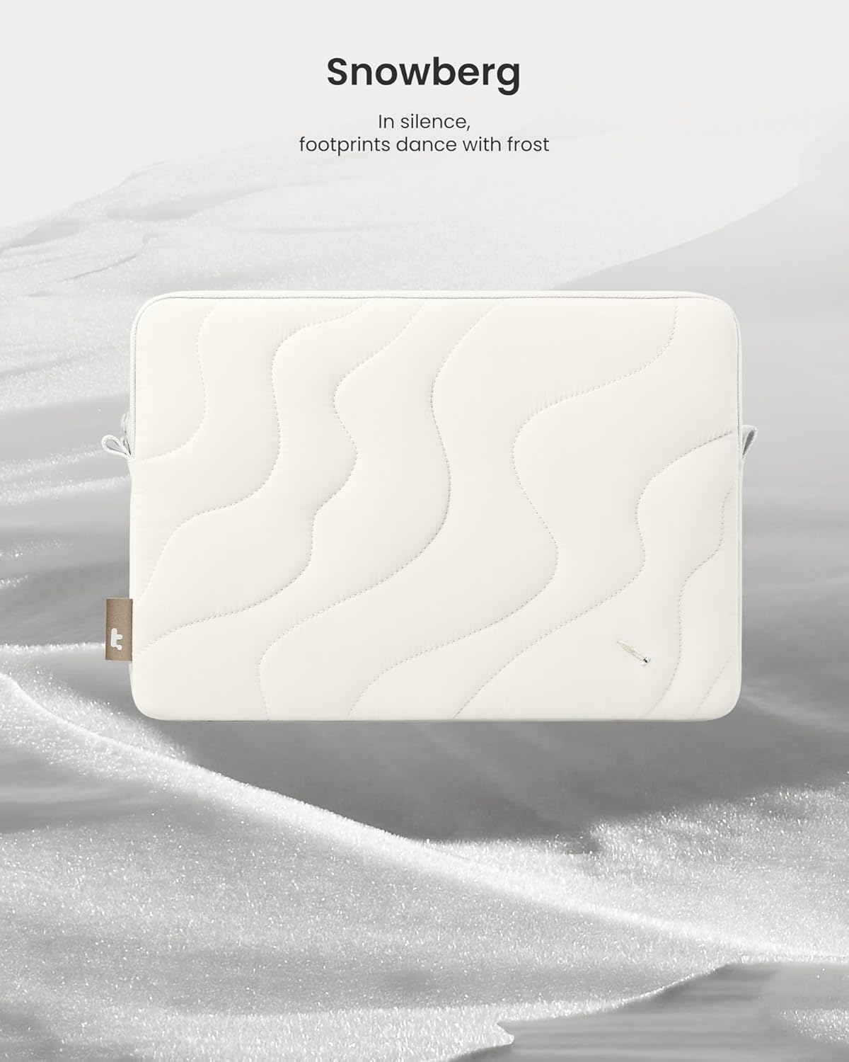 tomtoc 360 Protective Puffy Laptop Sleeve for 16-inch MacBook Pro M4/M3/M2/M1 Pro/Max A3403 A3186 A2991 A2780 A2485 2024-2019, Quilted Design Soft Cute Puffer Bag Case for Dell XPS 16 Laptop