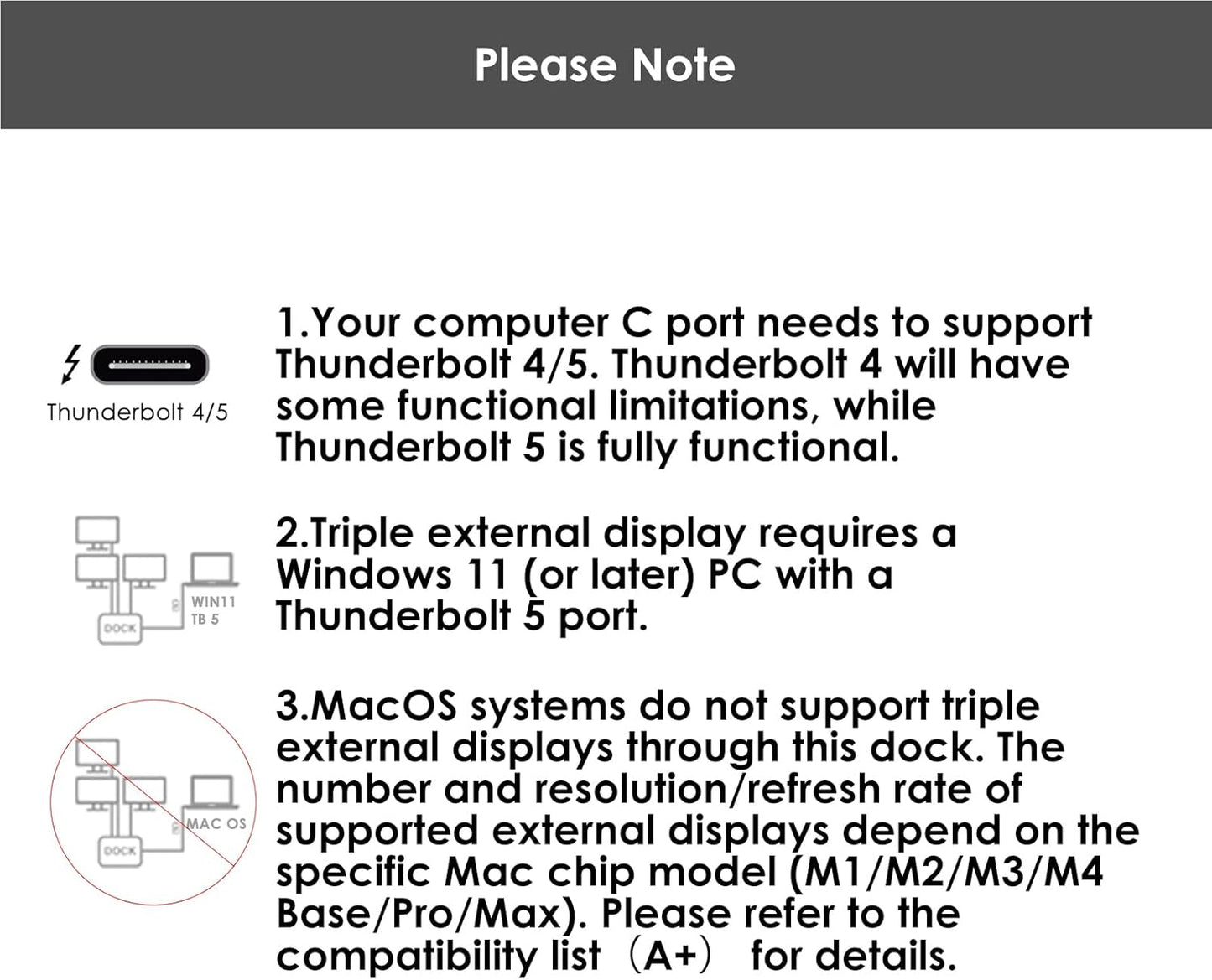 WAVLINK Thunderbolt 5 Docking Station, 12-in-1 Thunderbolt 5 Dock with 120Gbps Max Transfer, 140W PD, 2.5G Ethernet Port, 4X USB-A 3.2 Gen 2, SD 4.0, 8K Display for Thunderbolt 5/4 Laptops