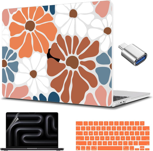 CISSOOK Compatible with MacBook Air 13.6 inch Case M4 M3 M2, Plastic Hard Shell Case Keyboard Cover Screen Protector for MacBook Air 13 2025 2024 2023 2022 Model A3240 A3113 A2681, Vintage Flowers