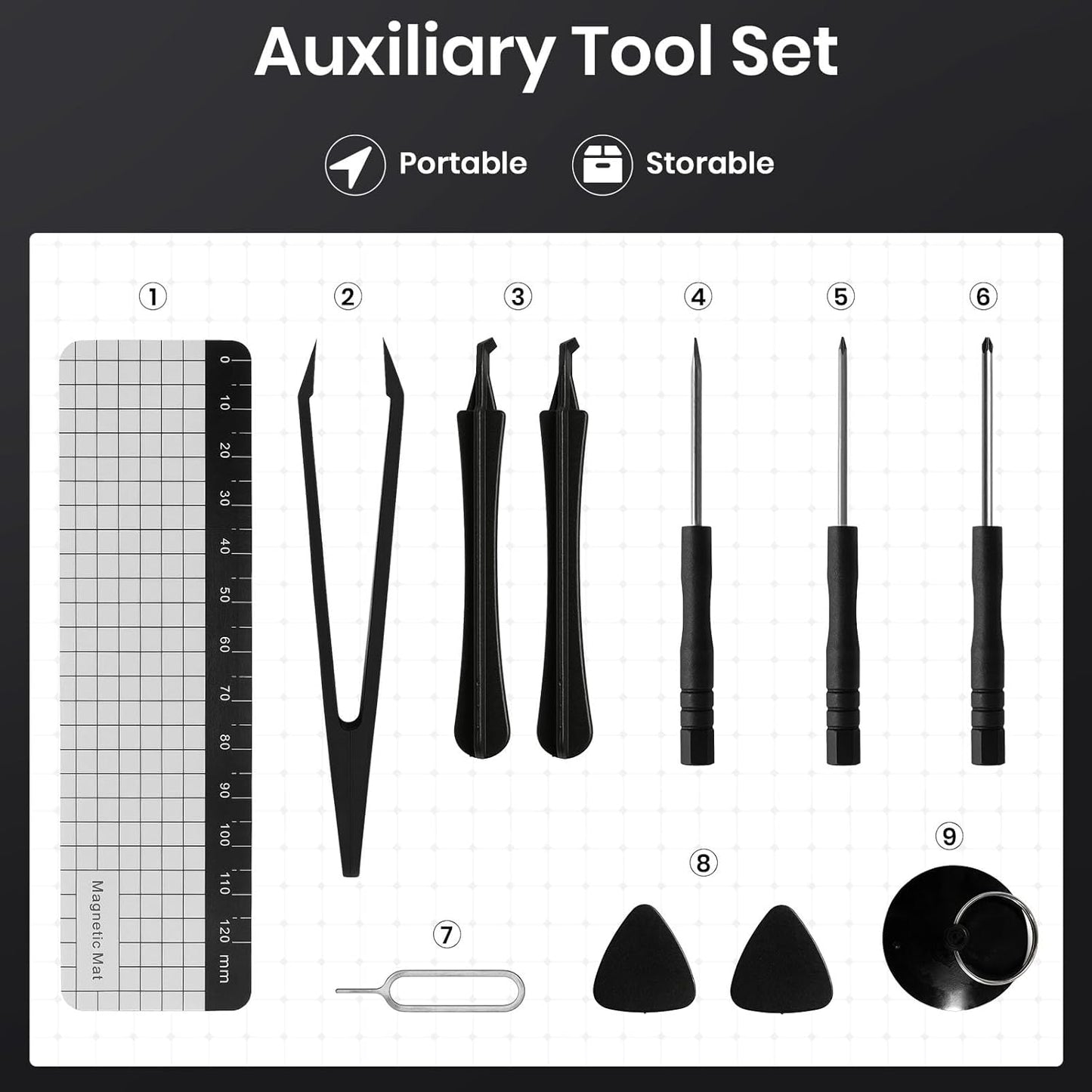 38-in-1 Precision Screwdriver Set,Mini Professional Magnetic Pads Tiny Repair Tool Kit for Macbook,Computer,Laptop,iPhone, PS4,PS5,Xbox, Switch,Eyeglasses,Watch,Ring Doorbell,Electronic,Gifts for Men