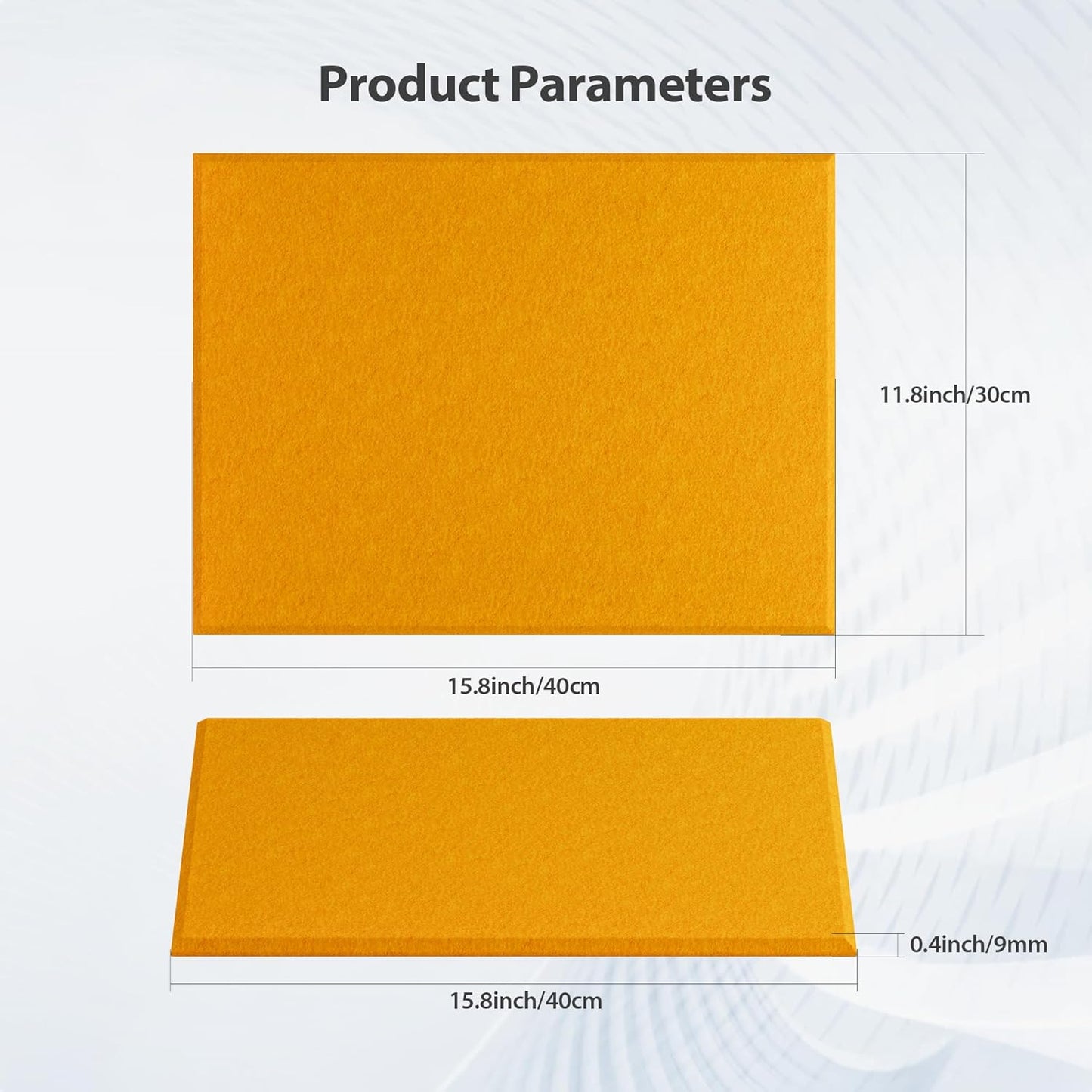 12 Pack Acoustic Panels Self Adhesive Sound Proof Foam, High Density Sound Acoustic Panel, 16X12X0.4 Inch 4:3 Rectangle Panels in Home, Office, Reccording Room, Studio,and more(Orange)