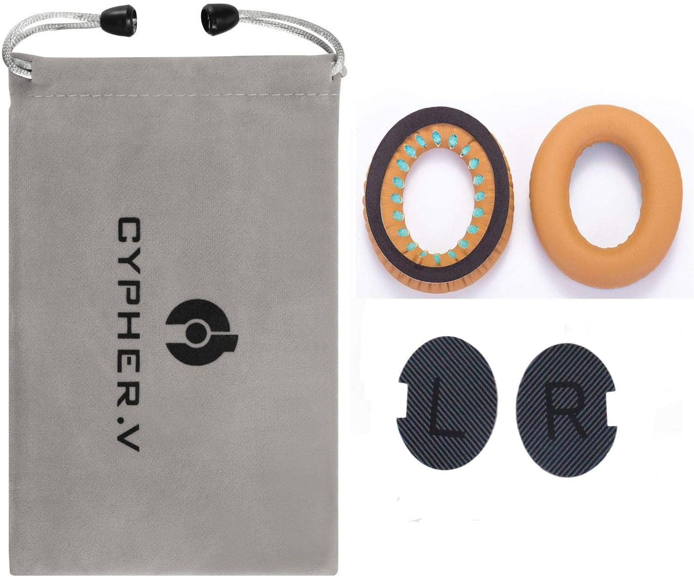 Headphones Replacement Ear Pads,for Bose Quietcomfort QC15 QC25 QC35 35 ii (Yellow)