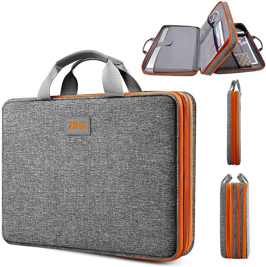 ZINZ Laptop Case Computer Sleeve Briefcase with Multi-pockets for 11.6 12.9 13 13.3 14 15 15.6 16 inch Notebooks