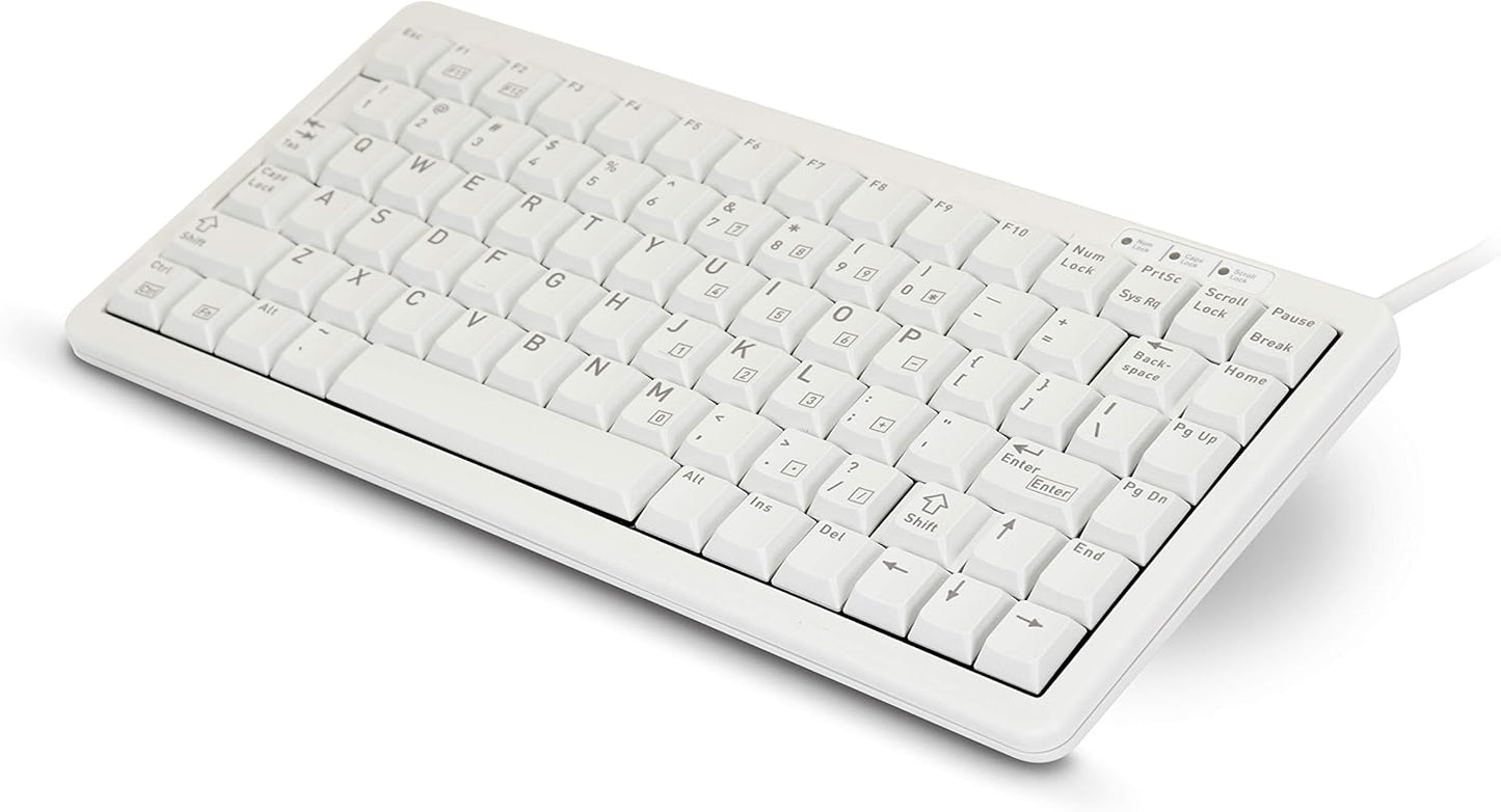 CHERRY ML 4100 Ultraslim Keyboard- Light Gray - US 83 Key Layout. USB & PS/2 (G84-4100LCAUS-0)