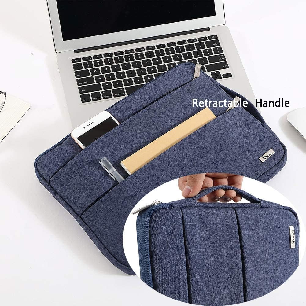 Voova Laptop Sleeve Carrying Case 14 15 Inch Compatible with MacBook Air 15 M2/M3/M4 2022-2025, MacBook Pro 15, Hp Chromebook 14, Waterproof Slim Computer Cover Bag,Blue