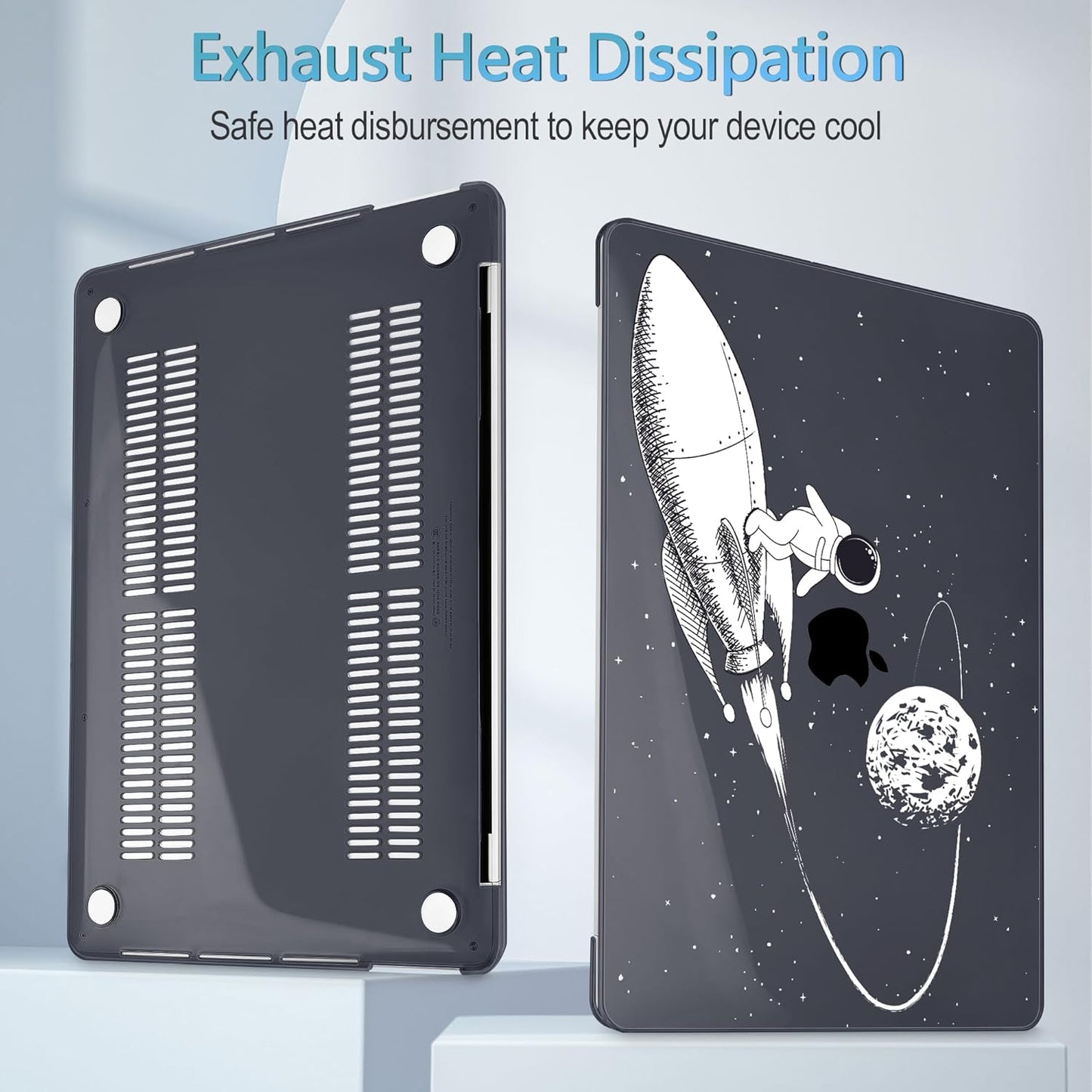 Mektron Case for MacBook Pro 16 Inch A2141 Cover 2019 Release 16" with Liquid Retina Display/Touch ID, Plastic Hard Shell with Keyboard Skin & Screen Protector & Dust Plug, Spaceman