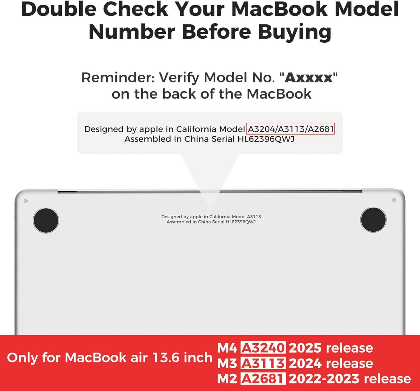 iCasso for MacBook Air 13 inch Case 2025 2024-2022 Release M4 A3240 M3 A3113 A2681 M2 with Liquid Retina Display, Hard Plastic Shell for Mac Air 13.6, Keyboard Cover&Screen Protector, Glitter Gradient