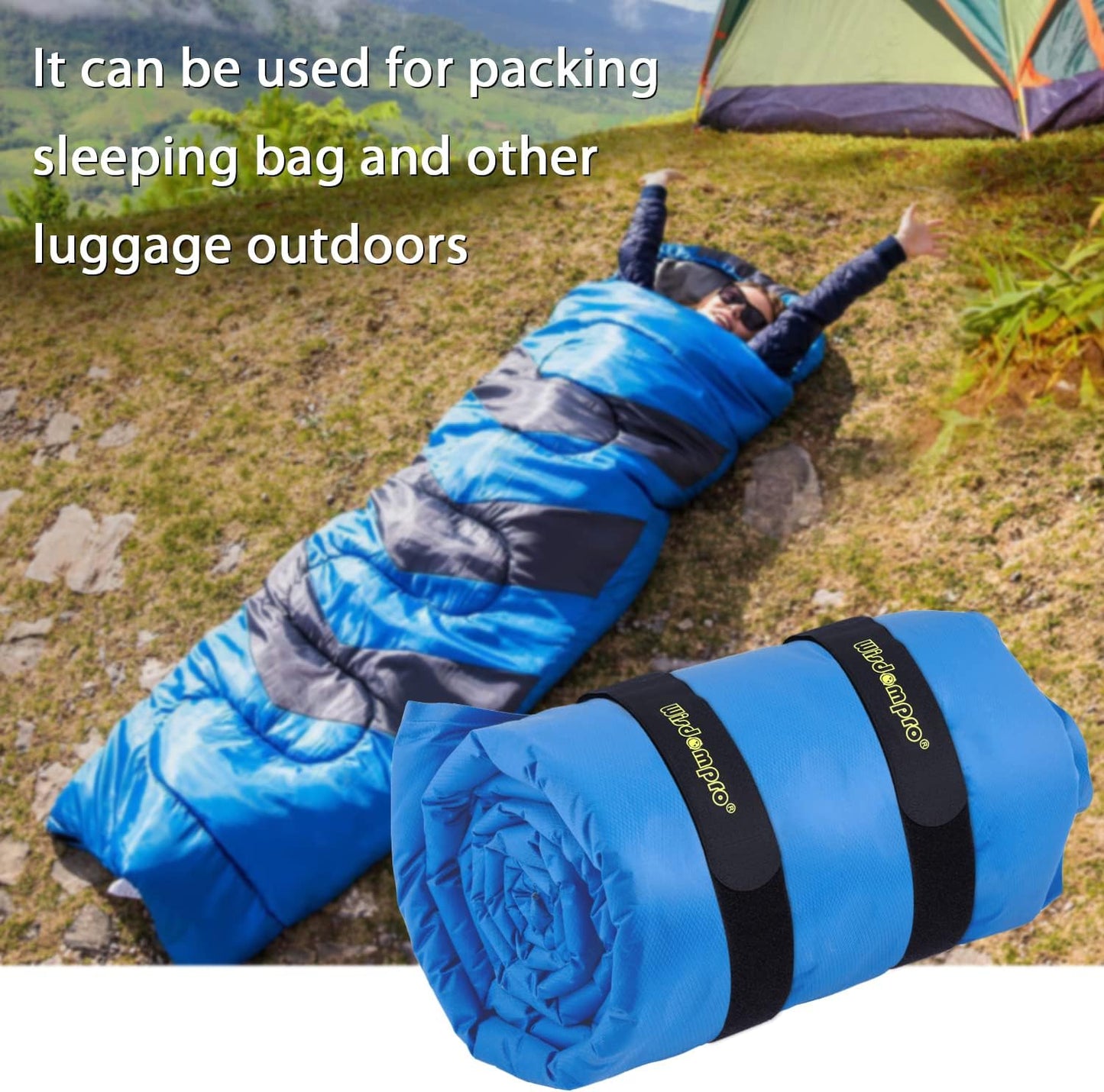 Extra Large 4 Pack 2 x 37 Inches Hook and Loop Strap, Reusable Fastening Cable Tie Down Straps by Wisdompro - Reusable, Durable Functional Cinch Cable Straps for Your Home, Office, Workspace