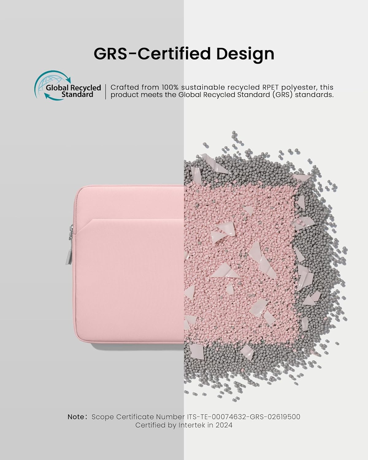 tomtoc Slim Laptop Sleeve for 15-inch 2025 New MacBook Air M4/A3241, M3/A3114, M2/A2941, 15 Inch Microsoft Surface Laptop AI PC/6/5, Dell XPS 15 Plus, Recycled Water-Resistant Protective Case Bag