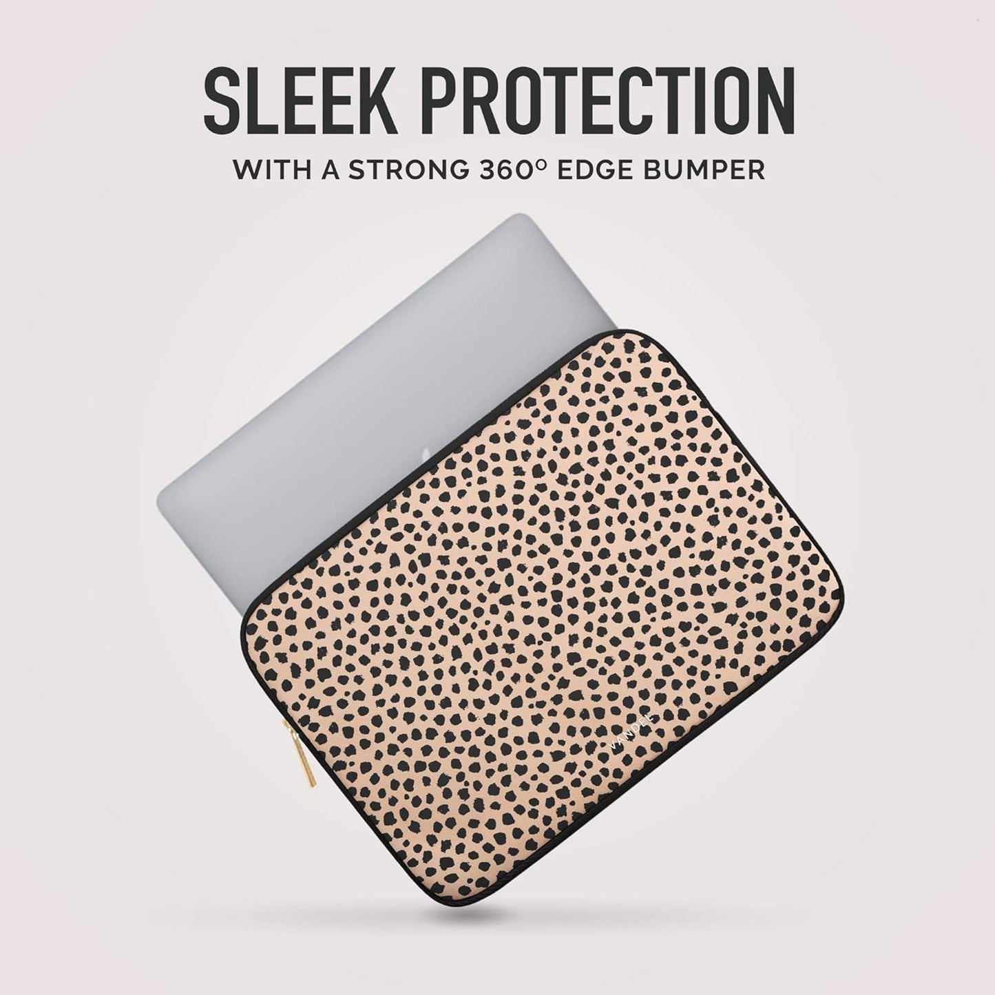 Vandel MacBook Air 13 inch Laptop Sleeve, Fits 13-13.3 inch Laptops: Neoprene MacBook Air & Pro Case, Chromebook, HP Soft Cover | Thin Computer Carrying Bag, Cheetah Mac (M1 & M2) Pouch