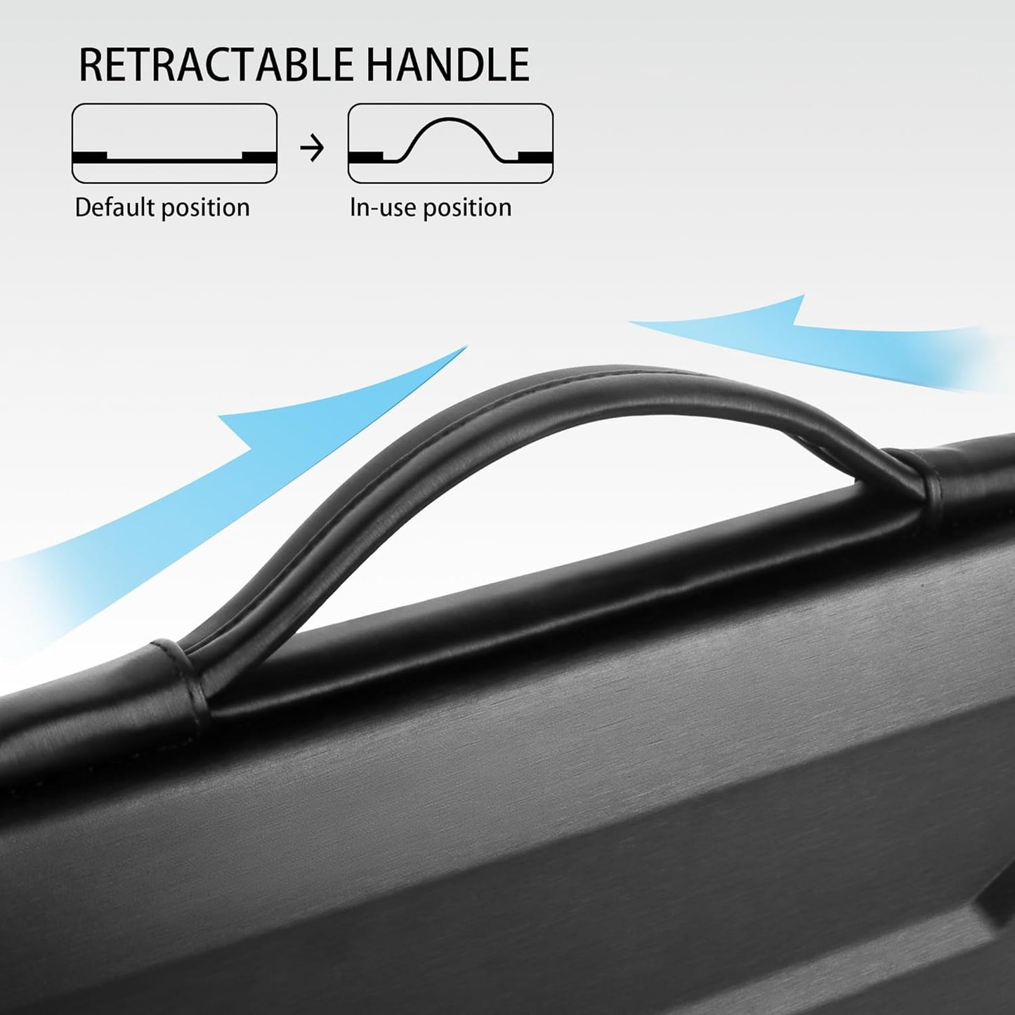 DOMISO 17 Inch Laptop Case Rugged Sleeve Waterproof Hard Shell Protective Cover Fits Most 17-17.3" Laptops/Dell XPS 17 / HP Envy 17 (Black)