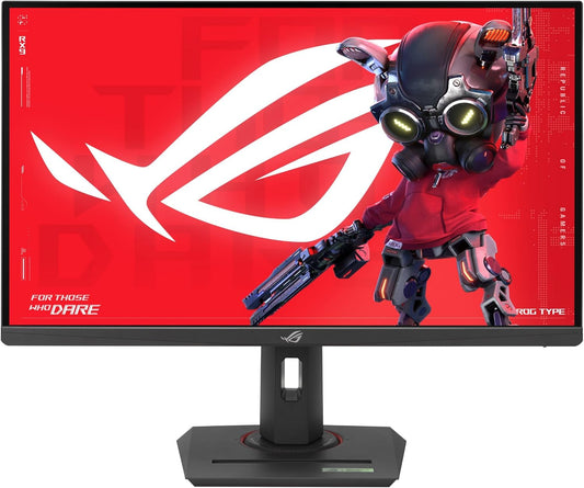 ASUS ROG Strix 27” 4K HDR USB-C Gaming Monitor (XG27UCG) – UHD (3840x2160) Dual Mode (4K 160Hz or FHD 320Hz), 1ms, Fast IPS, Extreme Low Motion Blur Sync, G-SYNC Compatible, AI Gaming, 3yr Warranty