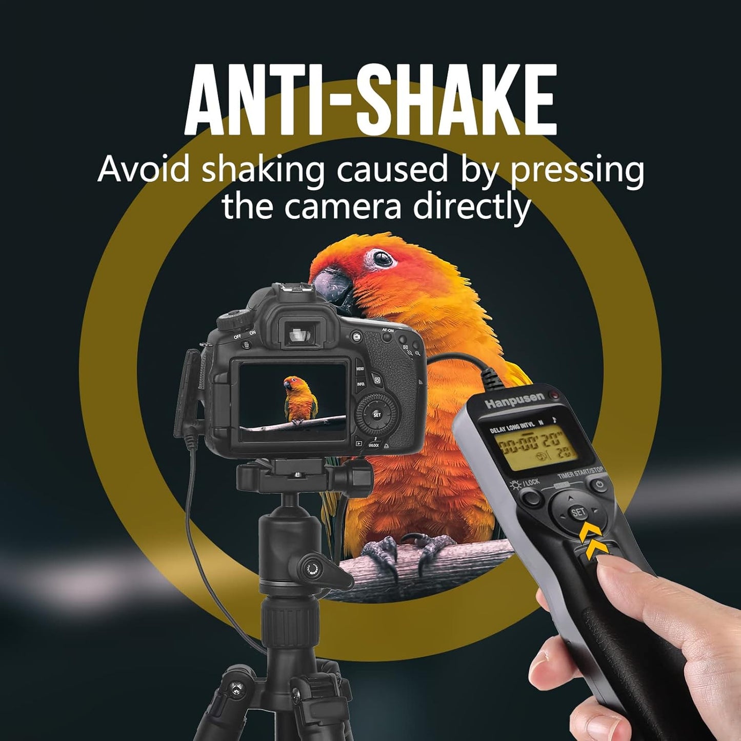 Camera Wired Intervalometer Controller, Remote Switch with Digital Timer Compatible with Sony ZV-1, 7, 6400, 6300, 6000; Replaces Sony RM-SPR1