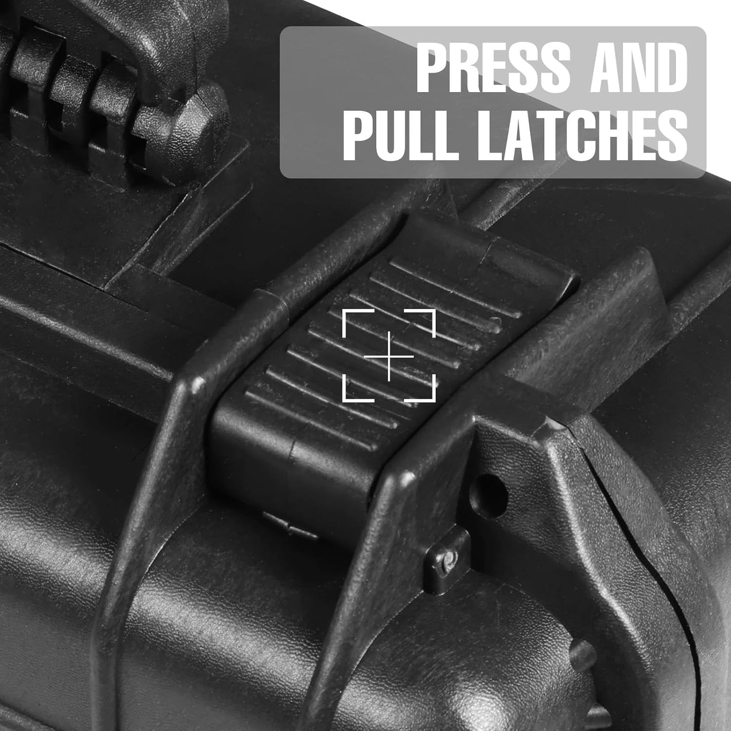 18x 13.8x 8 Inch Hard Case, Portable Weather Waterproof Protective Camera Case with Customizable Foam, Fit Use of Drones, Camera, Equipments, Black4