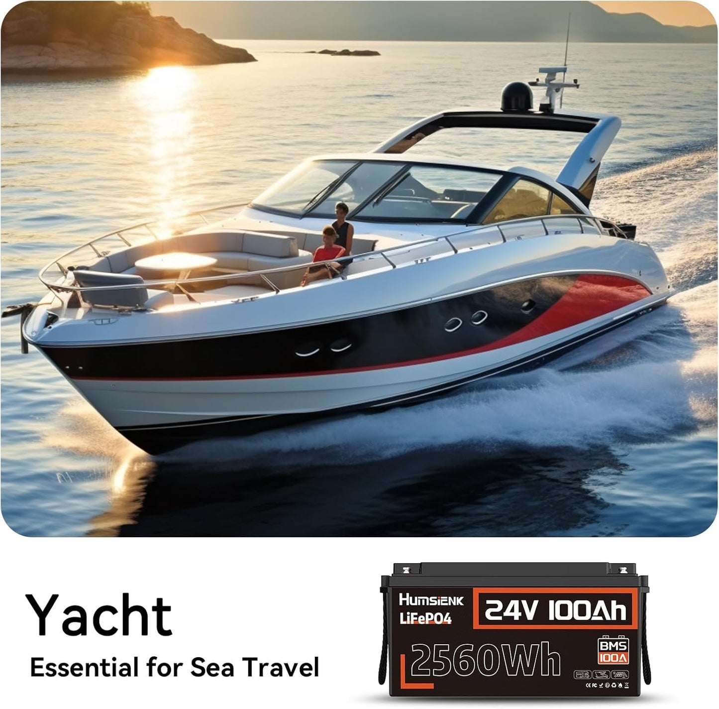 2 Pack 24V 100Ah LiFePO4 Lithium Battery, Built-in 100A BMS with Low-Temp, 15000+ Deep Cycles 10 Years Lifespan, 2560Wh Lithium Iron Phosphate Battery, for RV Solar Energy Off Grid