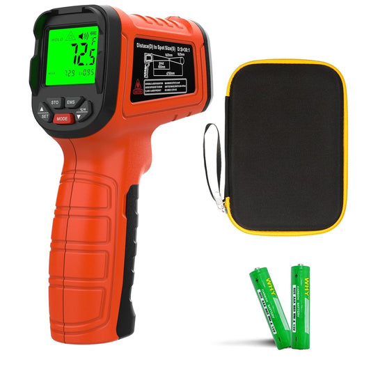 50:1 Infrared Thermometer Gun, -58°F to 2732°F Non-Contact Laser Temperature Gun for Cooking, Pizza Oven, Reptile, Griddle, Digital Heat Gun for HVAC and Industrial Use