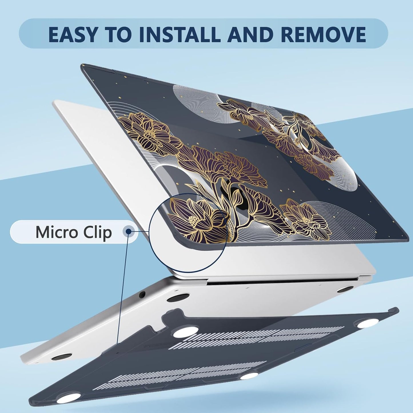 Compatible with MacBook Air 15 inch Case, M4 A3241/M3 A3114/M2 A2941 (Released 2025 to 2023), Hard Shell, Keyboard Cover, Screen Protector, Webcam Cover & Type-C Adapter, 017