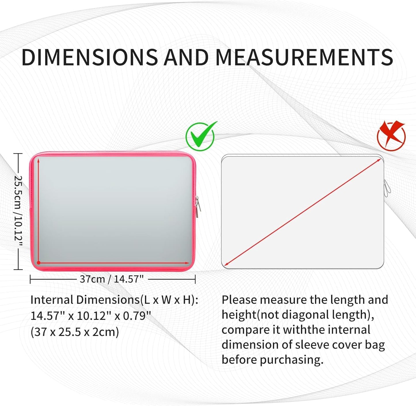 RAINYEAR 16 Inch Laptop Sleeve Protective Soft Case Padded Zipper Cover Specially Compatible with 16" MacBook Pro/Max M1 M2 M3 M4 A2141 A2485 A2780 A2991 A3403 A3186 (Bright Pink, Upgraded Version)